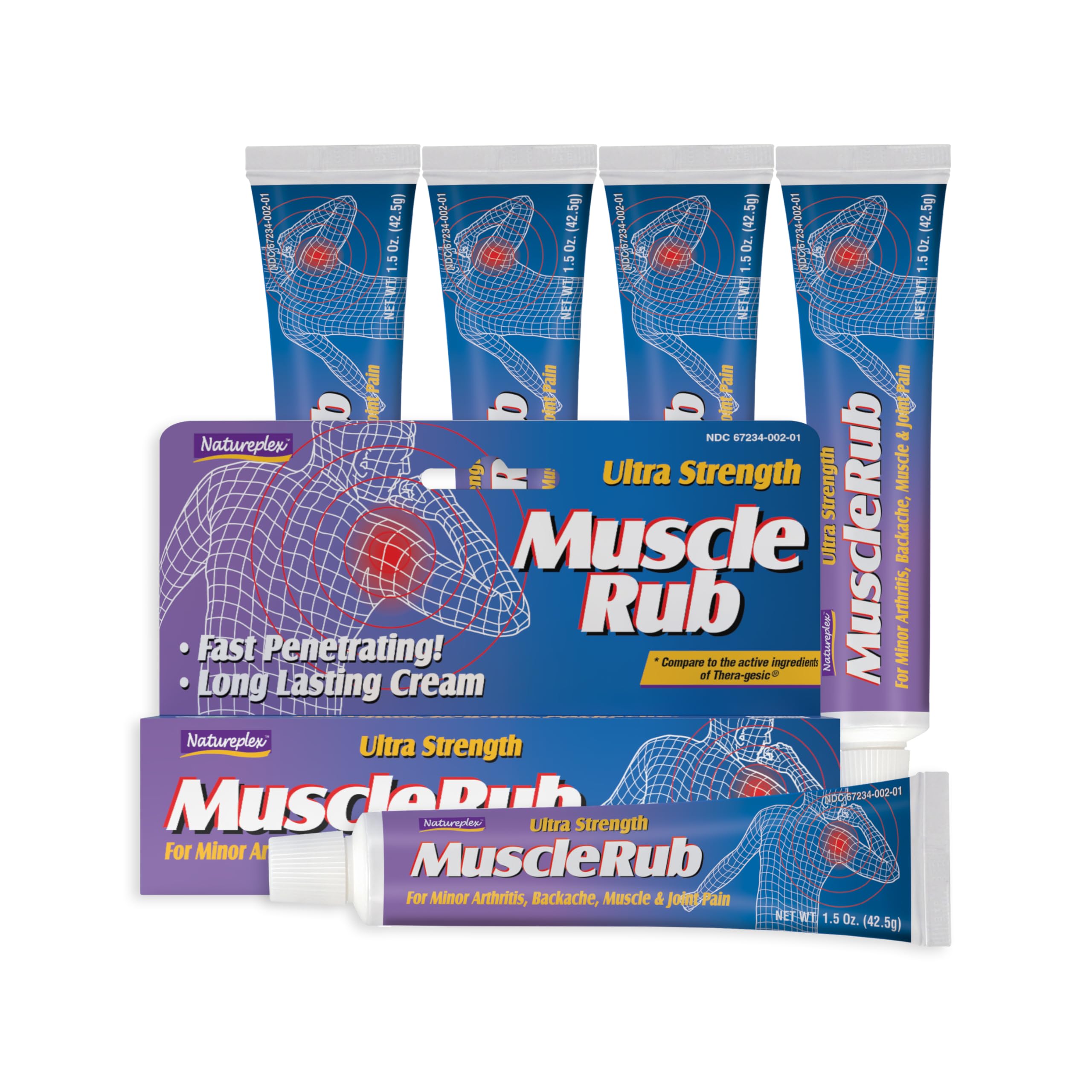 Natureplex Ultra Strength Muscle Rub Cream 1.5 oz (Pack of 5) – Menthol & Methyl Salicylate, Fast-Penetrating, Long-Lasting Relief for Muscle & Joint Discomfort (Minor Aches, Backache, Strains) Natureplex buy supplements canada