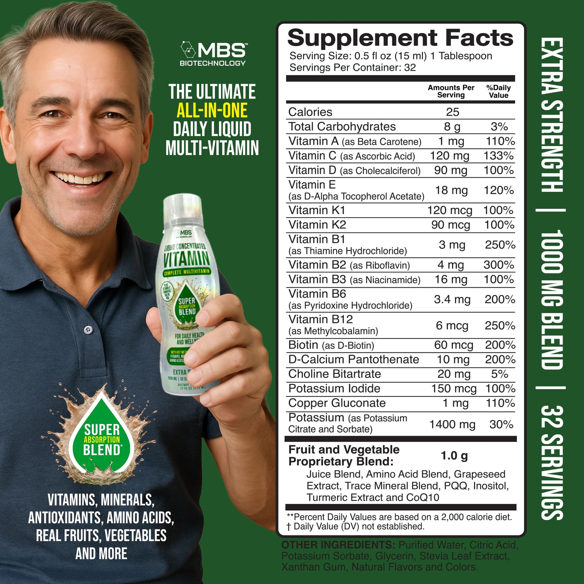 MBS Biotechnology Liquid Multivitamin for Adults – Complete High-Absorption Daily Vitamin with Superfoods, CoQ10, B-Complex, Turmeric & PQQ – Immune & Energy Support – Berry Flavor, 17 oz MBS Biotechnology buy supplements canada