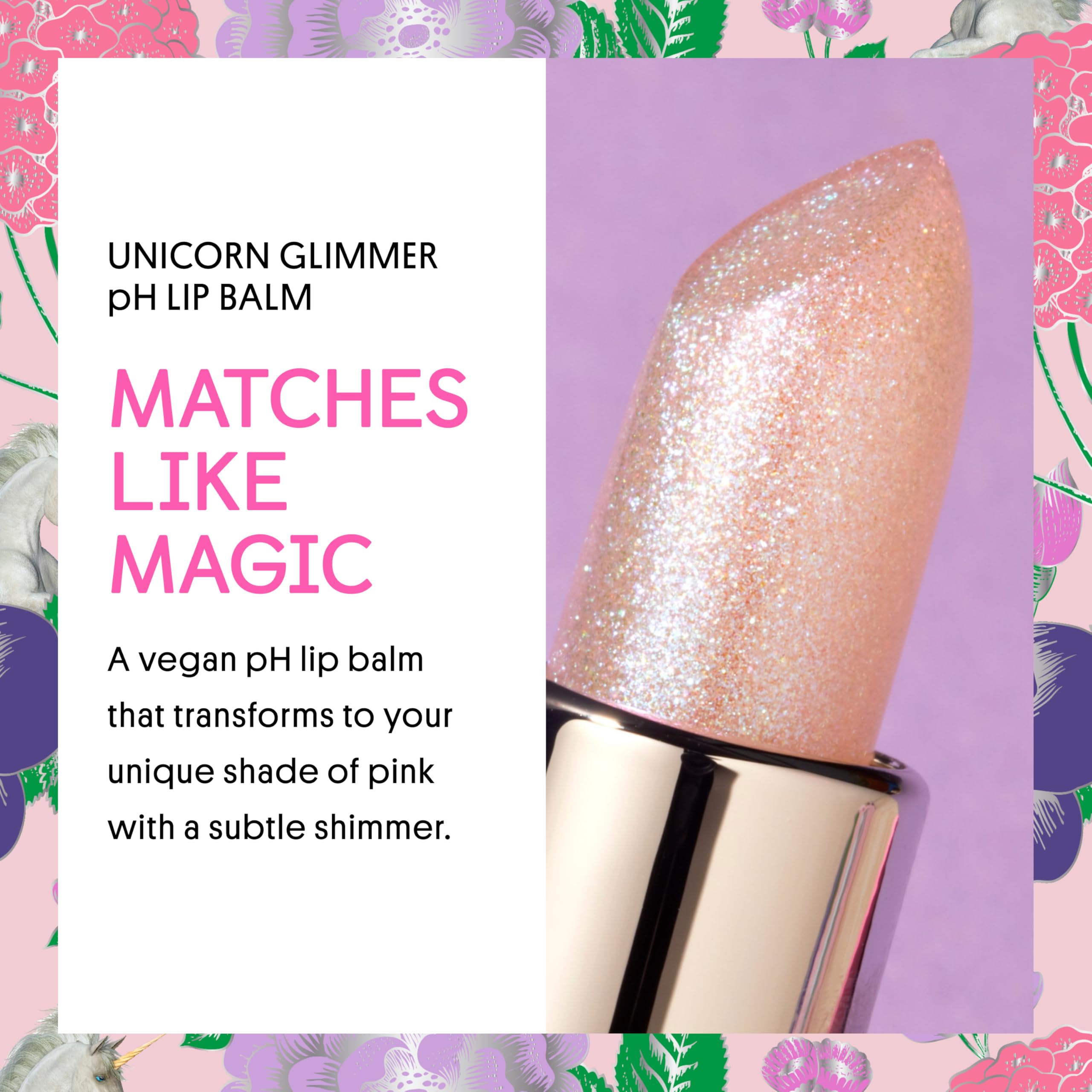 Winky Lux Unicorn Glimmer Balm -Hydrating ph Lip Balm, Natural Pink Tint with pH Color Changing, Moisturize & Soften Lips While Leaving Sheer Pink Tint, with Vanilla Scent Winky Lux buy supplements canada
