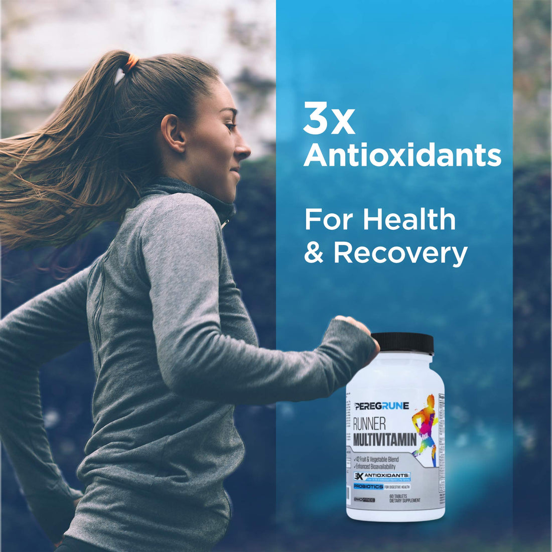 PEREGRUNE Runner Multivitamin & Omega 3 Bundle (1 Month Supply) | Antioxidants for Health & Recovery | Vitamin B Complex for Endurance, Energy, VO2 Max | Joints & Heart: 1,000mg Fish Oil PEREGRUNE buy supplements canada