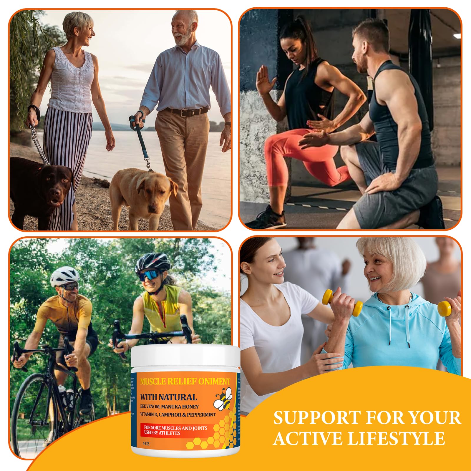 Beeswax and Honey Fast Acting Joint Muscle Bone Cream, Immediate Help for Back, Neck, Hand, Feet, Knee, Shoulder, Topical, Nerve, Plantar, Ankle, Foot Discomfort, Natural Added YOKOBBYES buy supplements canada
