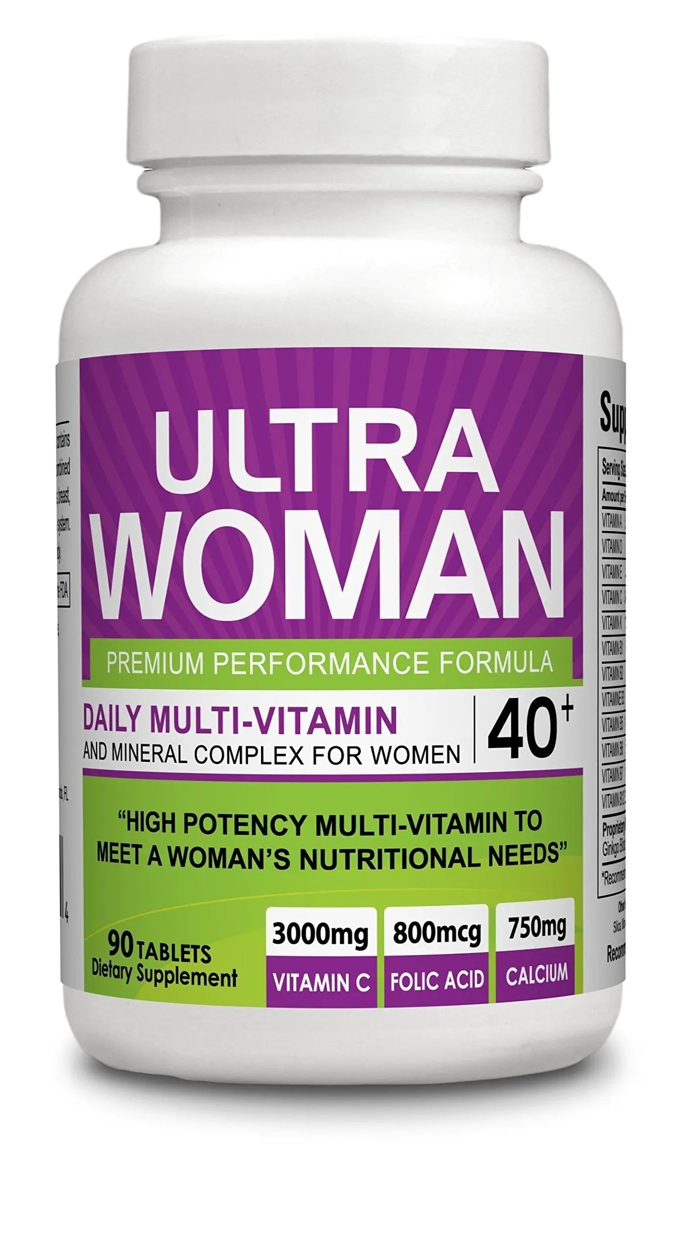 Body Shop Nutrition Ultra Woman - Multi-Vitamins 90 Tablets - Premium Performance Formula 100% Natural - Multivitamins for Woman Body Shop Nutrition buy supplements canada