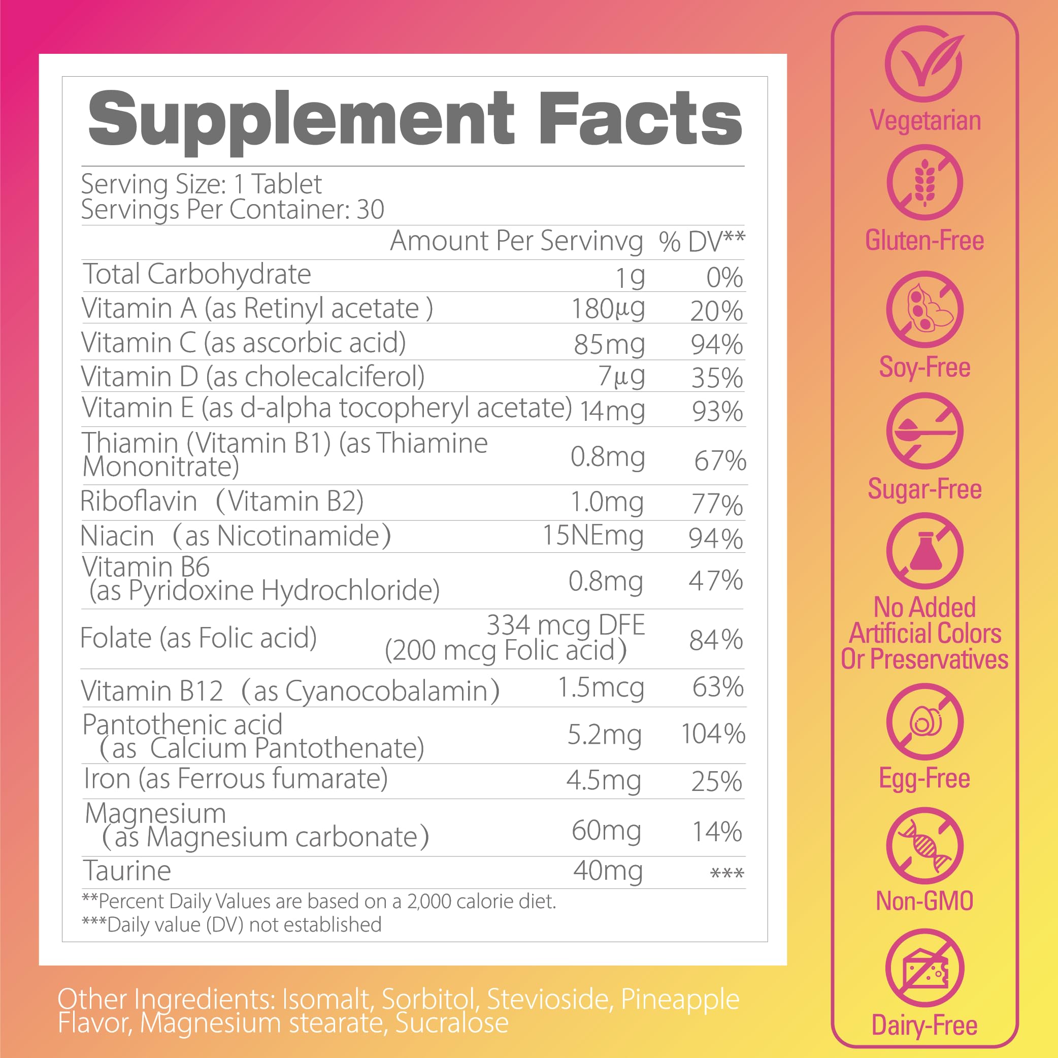 Pentavite She Charge Multivitamin for Women, Pineapple Tropical Chew, Daily Vitamin Supplements with Folate, Support Energy, Calm & Focus, Skin Defense and Cycle Pentavite buy supplements canada