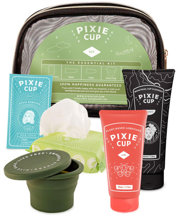Pixie Cup Menstrual Cup Cleaner Kit - Sterilizer Wash, Public Restroom Carry Cup, 20 Wipes Pixie Cup buy supplements canada