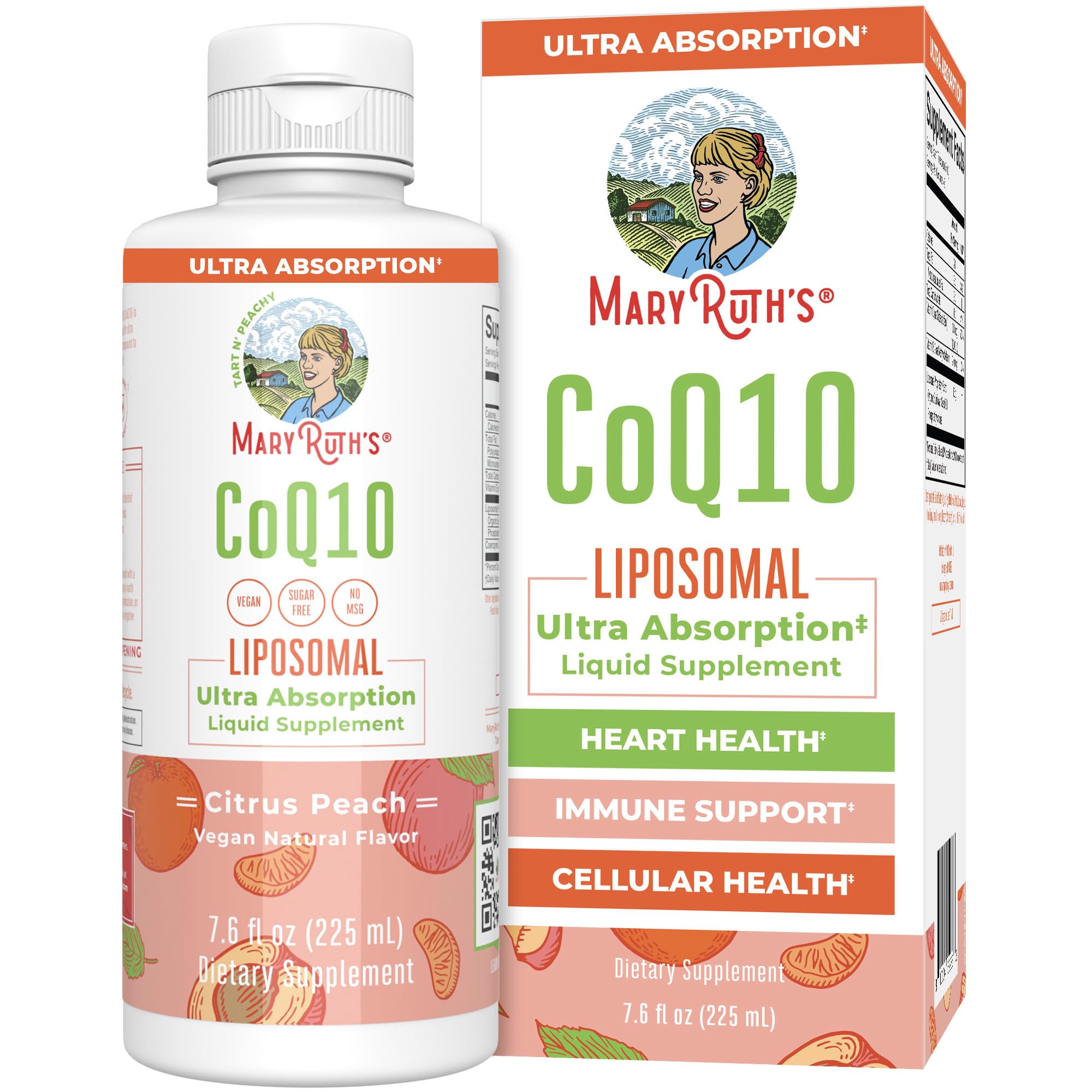 MaryRuth Organics Liquid Vitamin | Coenzyme Q10 Heart Health for Mitochondrial Support and Immune System | Vegan Non-GMO | 7.6 Fl Oz | 45 Servings MARYRUTH'S buy supplements canada