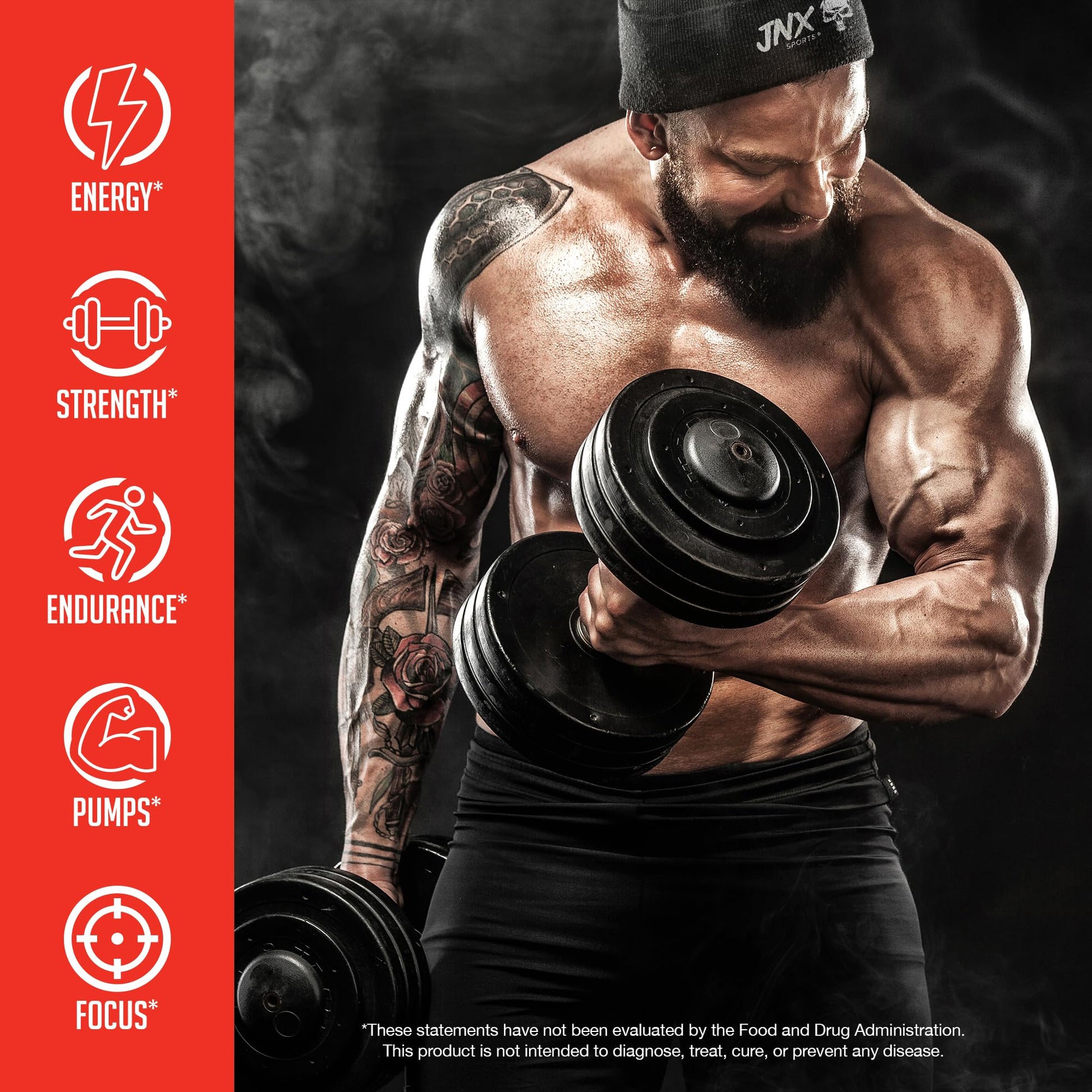 JNX SPORTS The Curse! Pre Workout Powder - Tropical Storm 50 Servings | Preworkout JNX SPORTS buy supplements canada