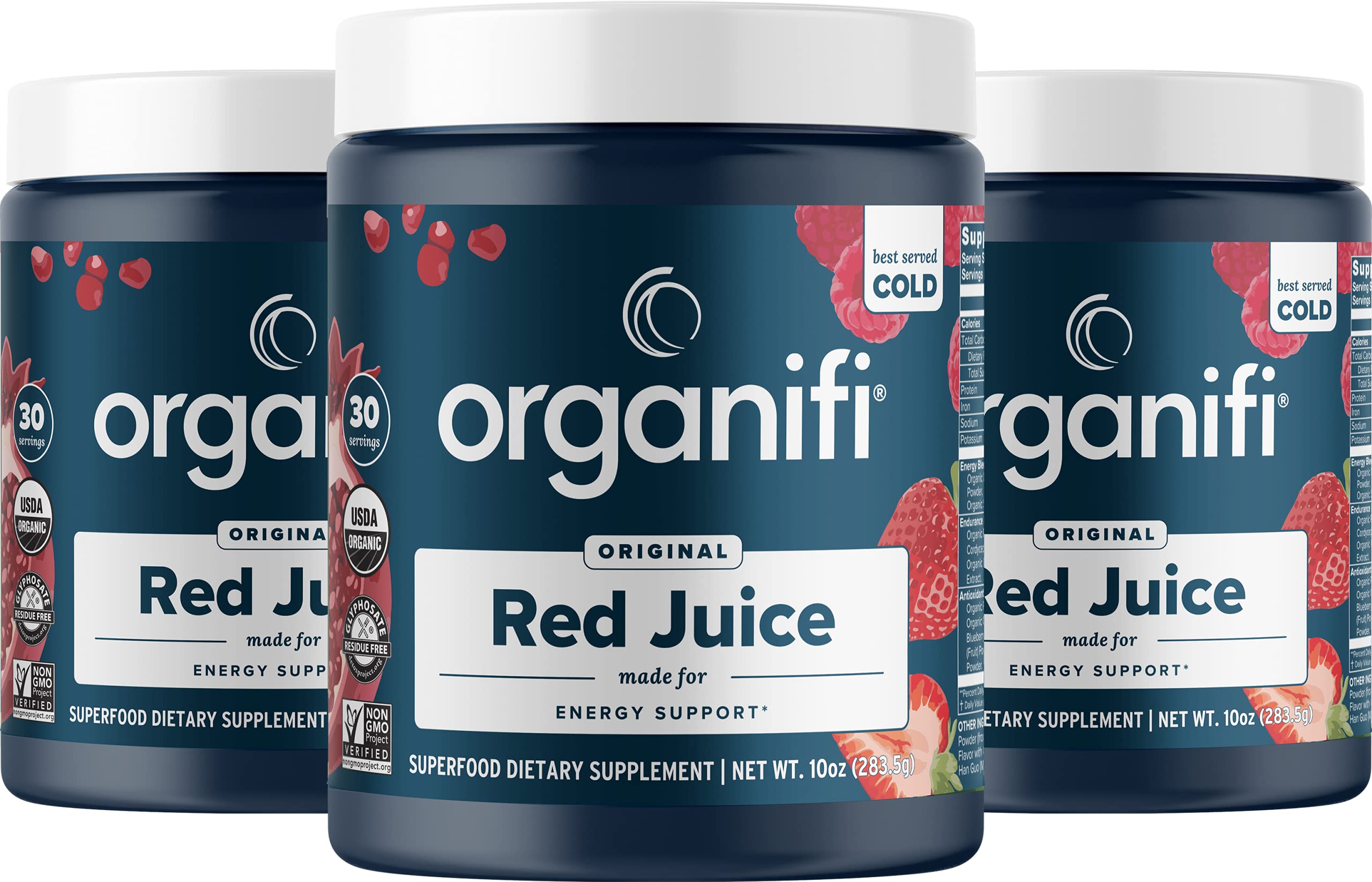 Organifi Red Juice - Vegan Energy Powder - Berry-Flavored Adaptogen Drink Organifi buy supplements canada