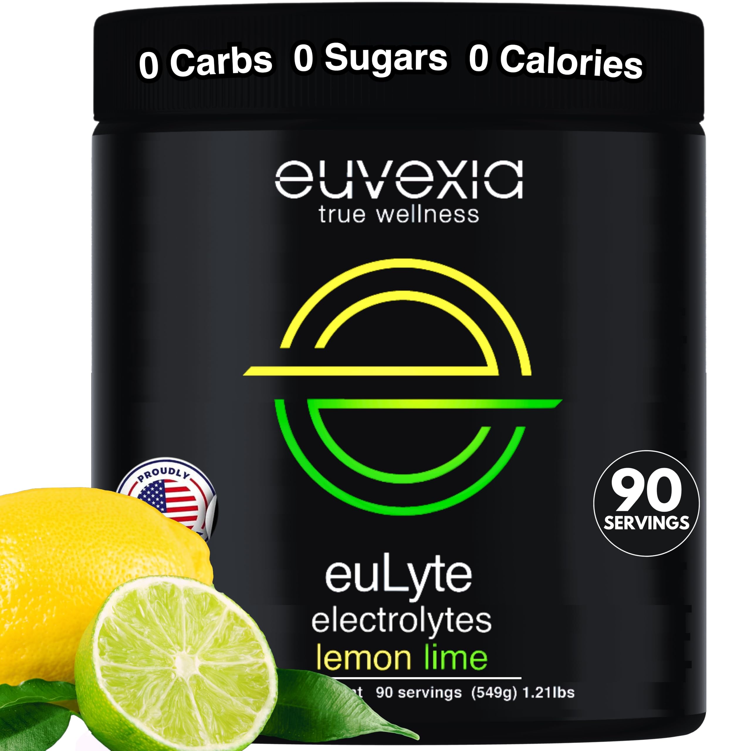 Dr Ekberg euLyte Instant Hydration Electrolytes Powder Zero Sugar Carb Calorie Lemon Lime Drink Mix • 80+ Minerals Magnesium Potassium Calcium Trace Minerals Euvexia buy supplements canada