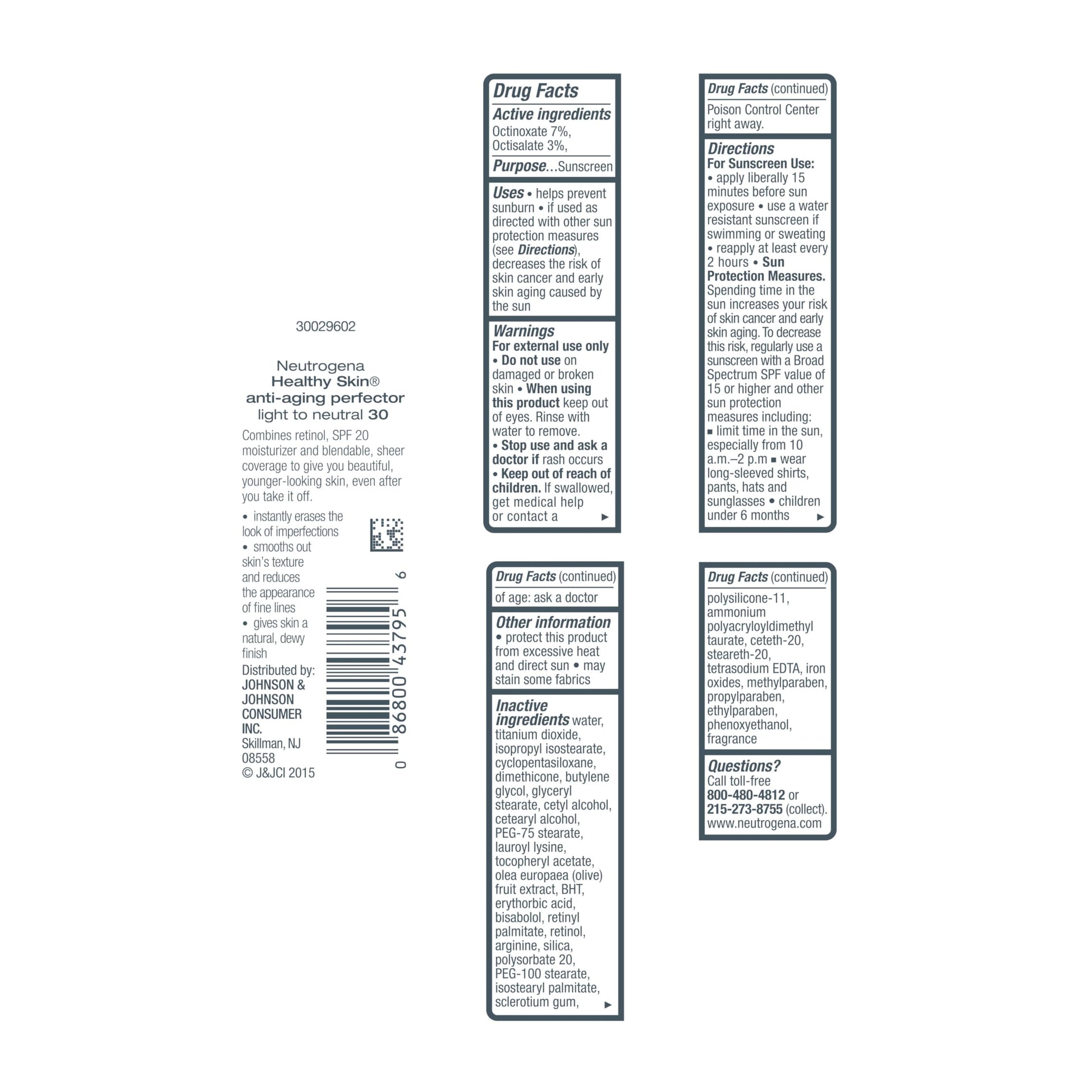 Neutrogena Retinol Treatment & Tinted Facial Moisturizer, Healthy Skin Anti-Aging Perfector Neutrogena buy supplements canada