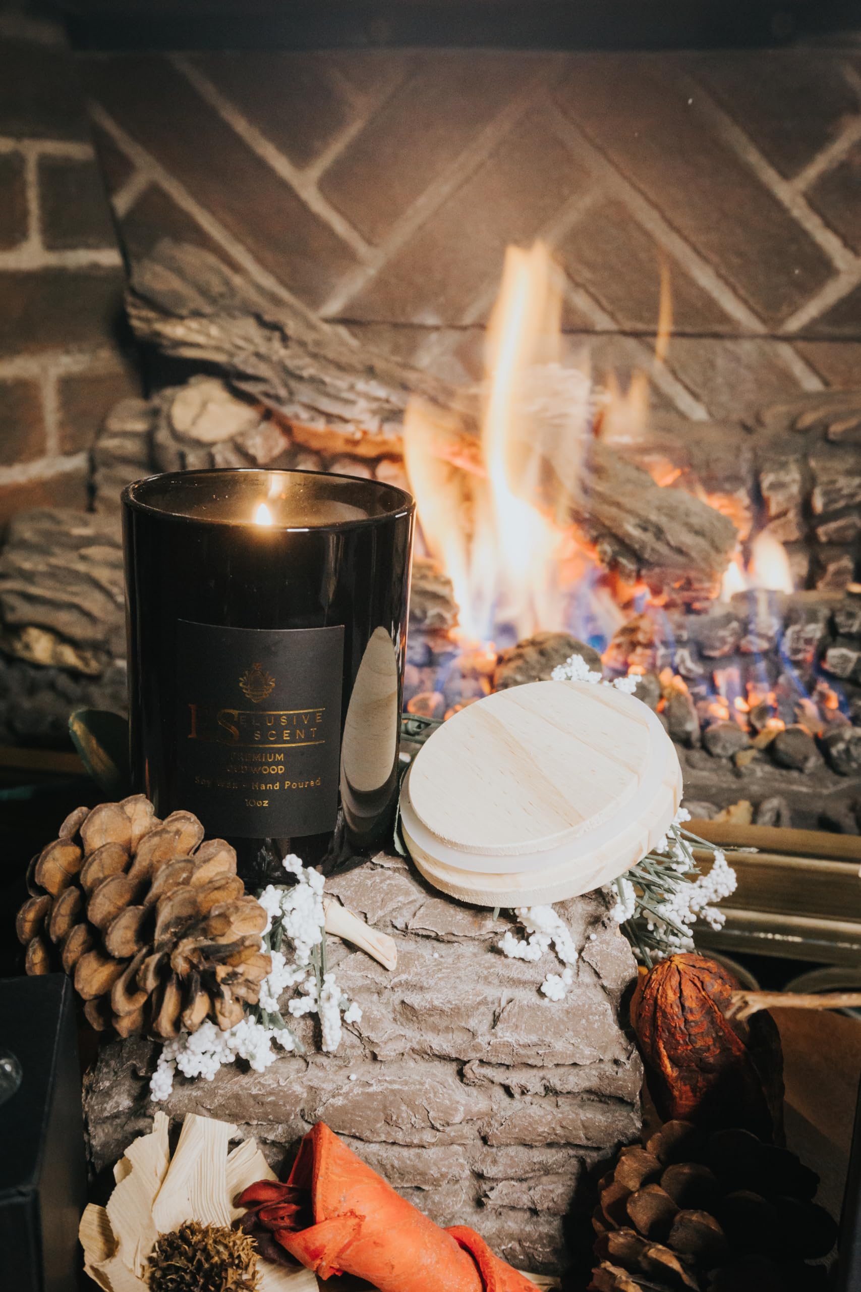 Oud Wood | 10oz | Premium Candle | Scented Candle | Aromatherapy | Essential Fragrance Oils Elusive Scent buy supplements canada