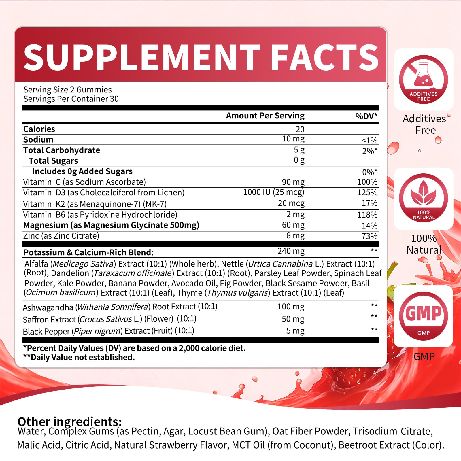 2 Pack Potassium Magnesium Gummies, Sugar Free Potassium Supplement Magnesium Glycinate 500mg, Ashwagandha, Vitamins D3, C, B6, Calcium & Zinc for Sleep, Leg Cramps & Muscle Relaxation-120 Count MABEFY buy supplements canada