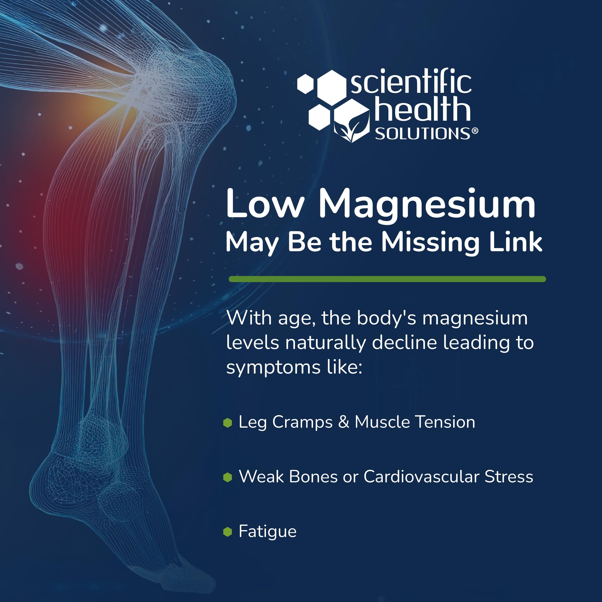 Scientific Health Solutions Magnesium Glycinate 150 mg – High‑Absorption Magnesium for Heart, Bone & Muscle Health – Supports Leg Cramps & Cardiovascular Function – Gentle on Stomach, Vegan, 60 Count Scientific Health Solutions buy supplements canada