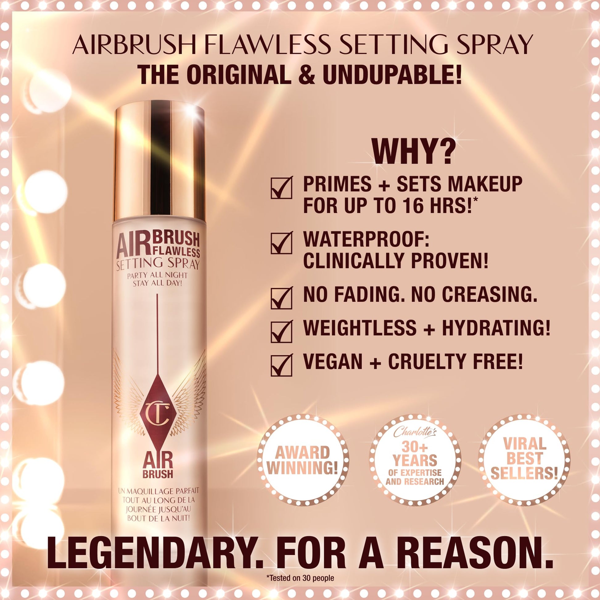 Charlotte Tilbury Airbrush Flawless Setting Spray - Ultra-Fine Hydrating Mist to Prime Charlotte Tilbury buy supplements canada