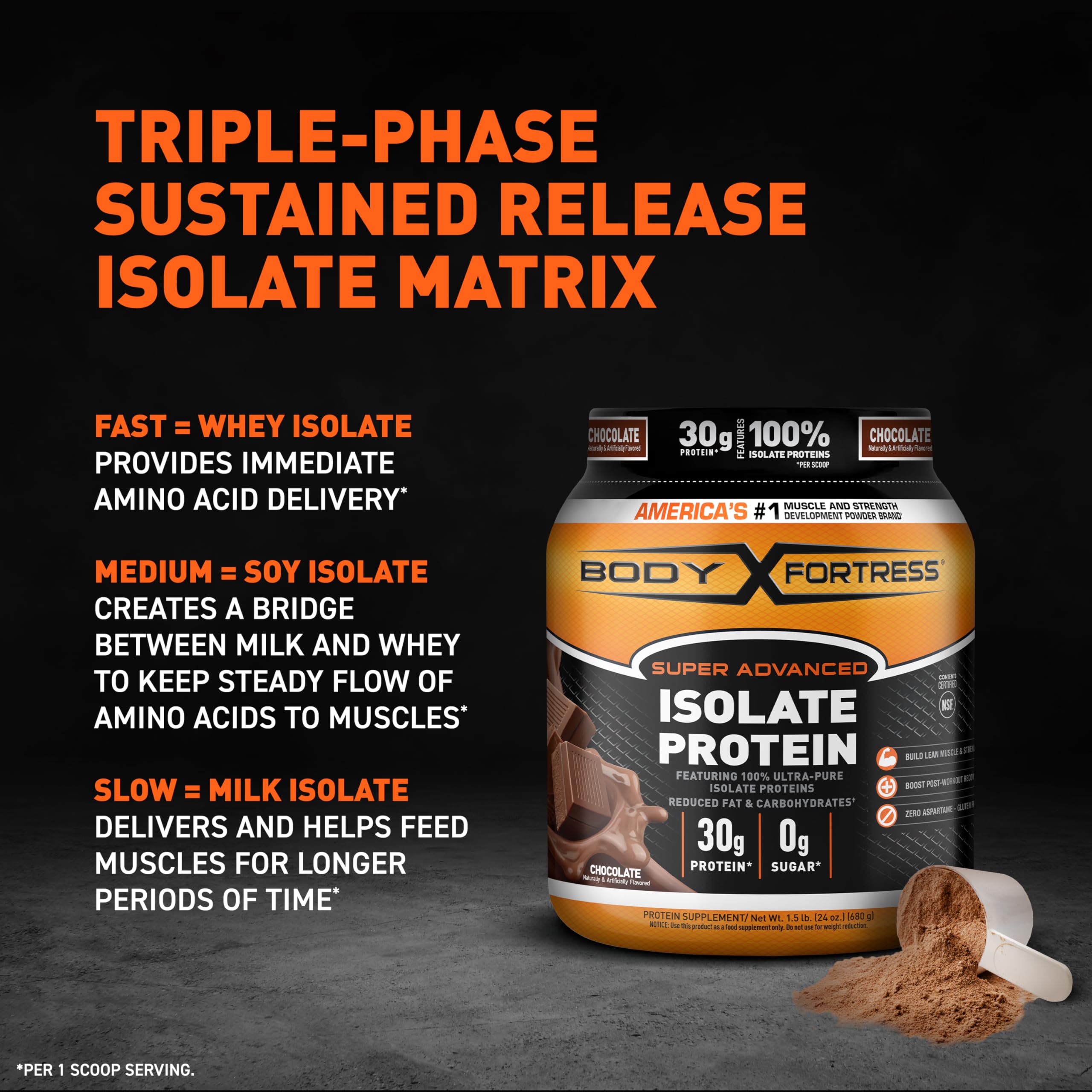 Body Fortress Super Advanced Isolate Protein, Chocolate Protein Powder Supplement Body Fortress buy supplements canada
