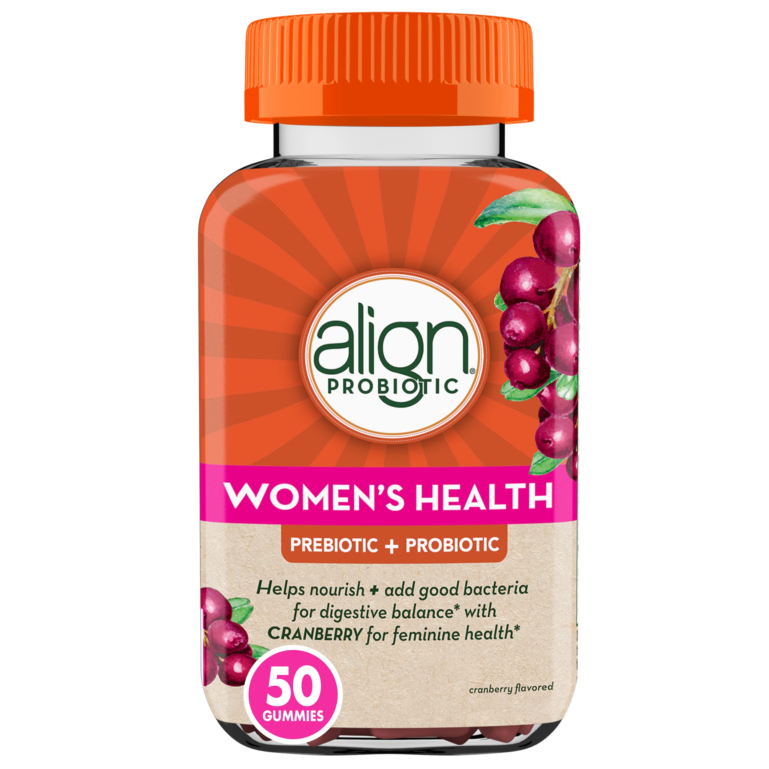Align Digestive Health Prebiotic + Probiotic Supplement Gummies in Natural Fruit Flavors Align buy supplements canada
