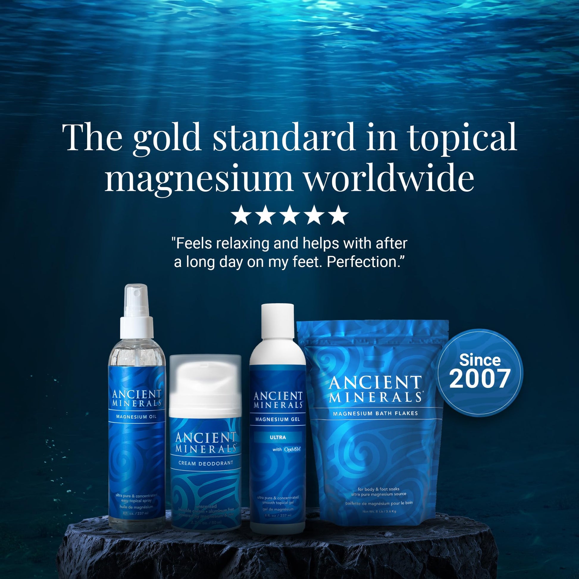Ancient Minerals Magnesium Gel Ultra with OptiMSM and Aloe Vera - Topical Magnesium Gel Formula with MSM Best Used for Massage and Topical Application (8oz) Aus Healthcare buy supplements canada