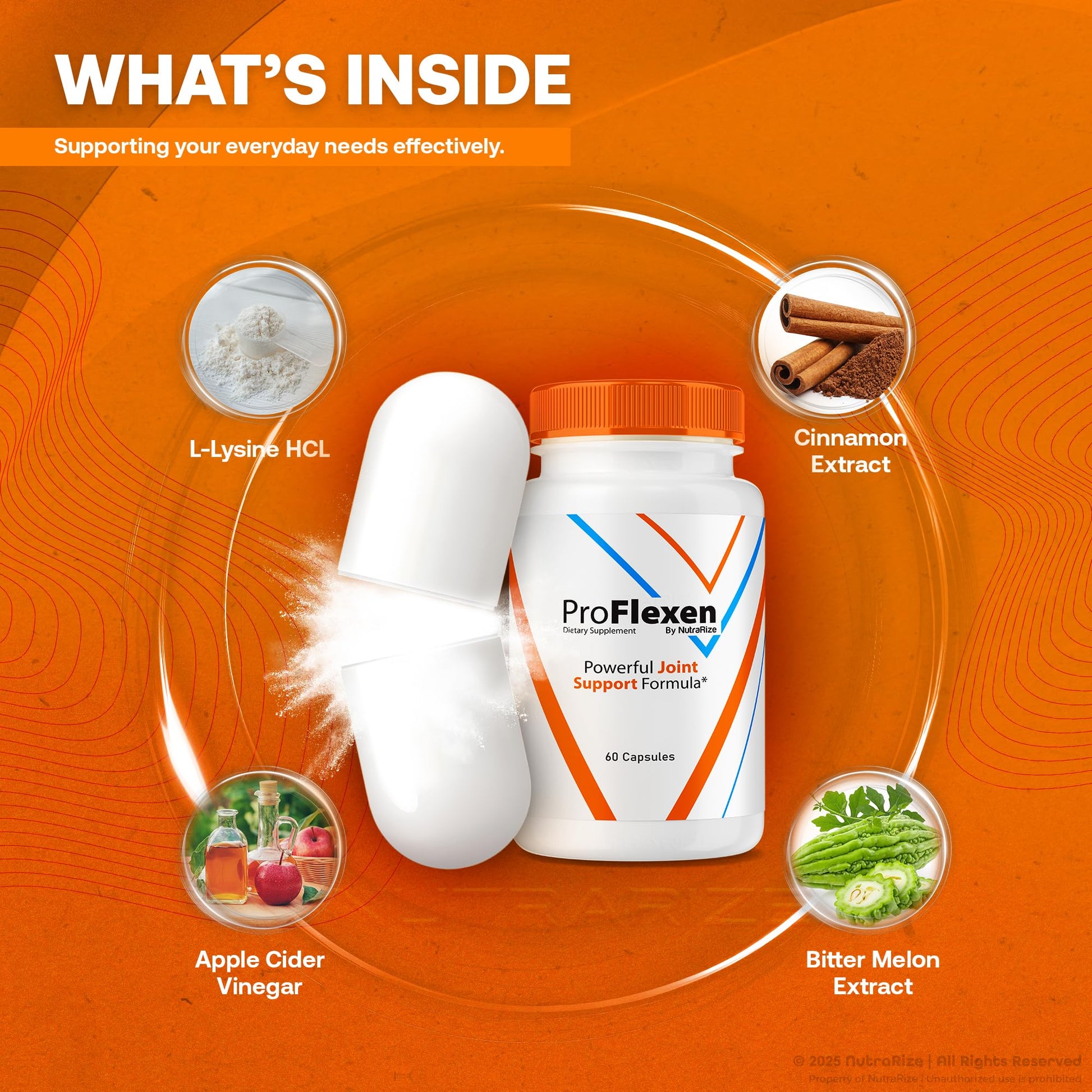 ProFlexen Capsules, ProFlexen Advanced Joint Support Formula, ProFlexen Collagen Support Pills, All Natural Supplement for Healthy and Flexible Joints, Official Pro Flexen Joint Reviews (60 Capsules) NutraRize buy supplements canada