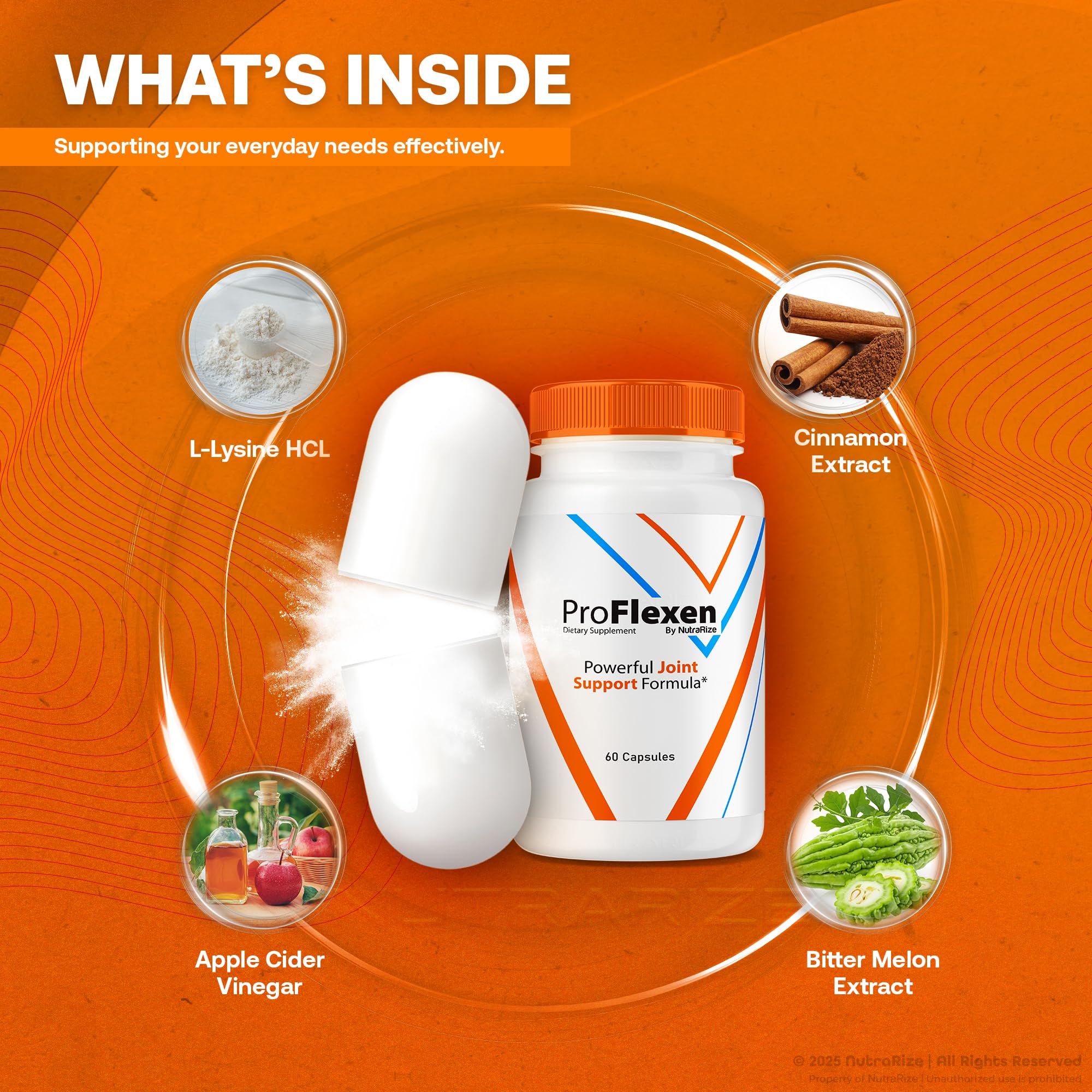 ProFlexen Capsules, ProFlexen Advanced Joint Support Formula, ProFlexen Collagen Support Pills, All Natural Supplement for Healthy and Flexible Joints, Official Pro Flexen Joint Reviews (60 Capsules) NutraRize buy supplements canada
