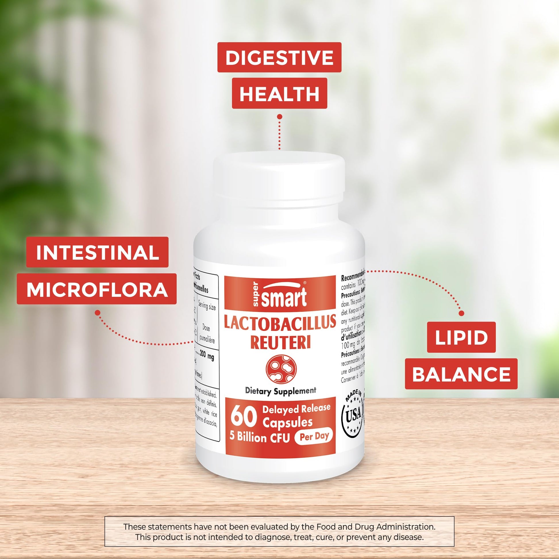 Supersmart - Lactobacillus Reuteri 5 Billion CFU per Day (Probiotic Supplement) Supersmart buy supplements canada