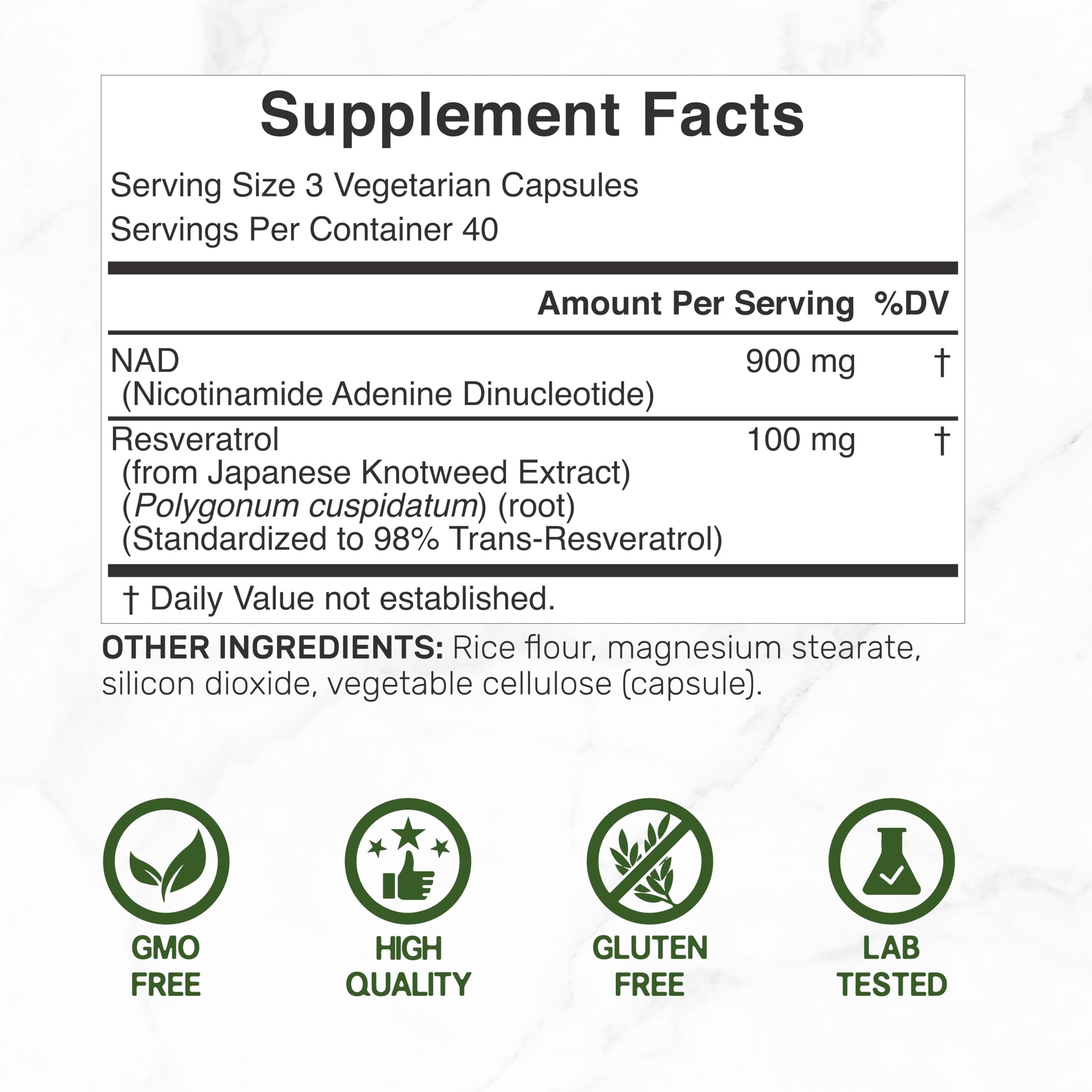 NAD+ Resveratrol Supplement 1,000mg Per Serving, 120 Veggie Capsules | 2-in-1 Extra Strength NMN Supplement Alternative | NAD Supplements for Women & Men | Non-GMO, Gluten Free DEAL SUPPLEMENT buy supplements canada