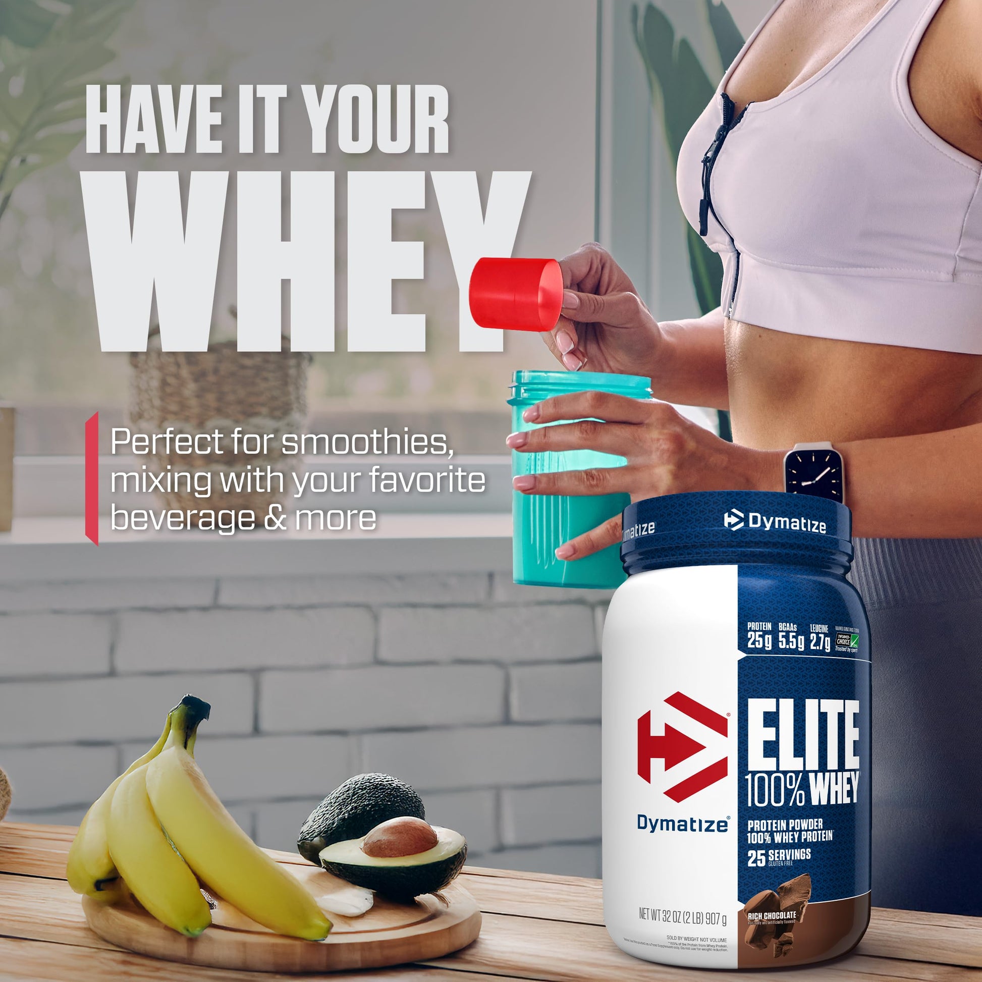 Dymatize Elite 100% Whey Protein Powder, Chocolate, 25g of Protein, 5.5g BCAAs, Less Than 140 Cal., Gluten Free, 3g Carb, 2g Sugar, 3g Fat (25 Servings) Dymatize buy supplements canada