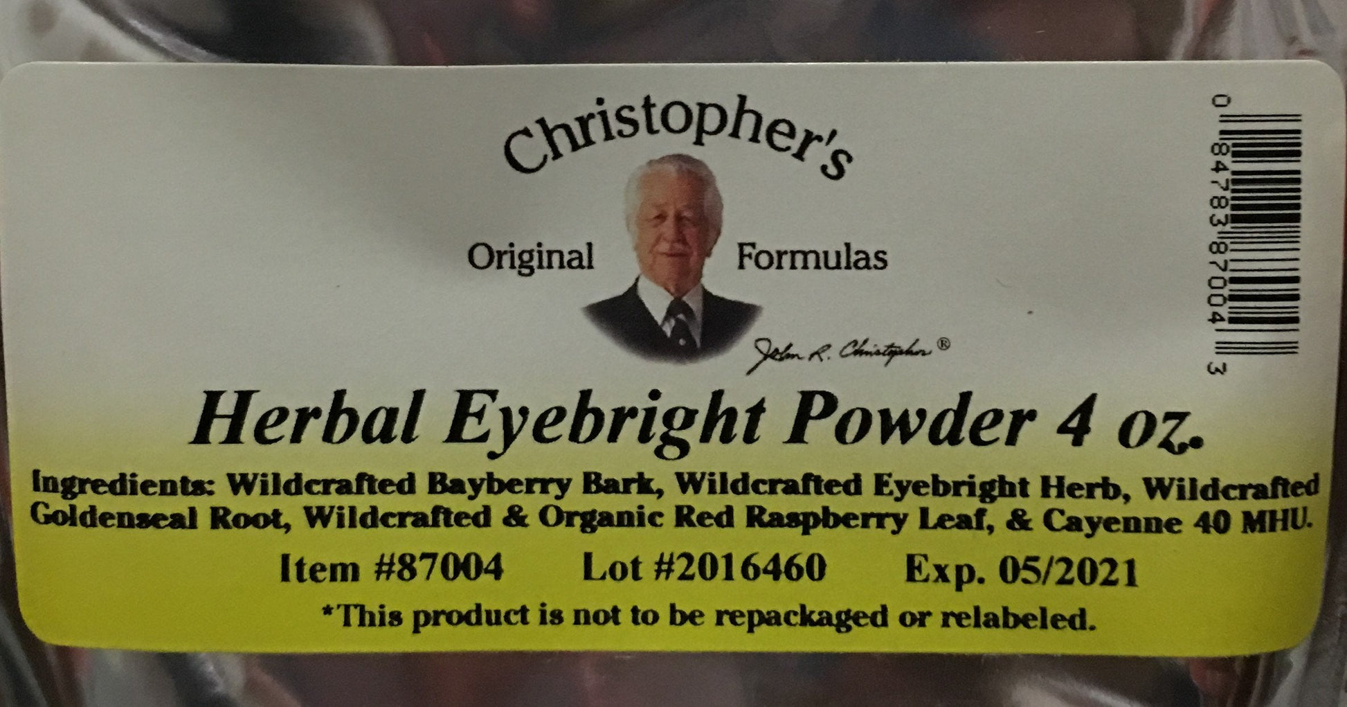 Christophers Original Formulas Herbal Eyebright Powder 4 OZ Christopher's Original Formulas buy supplements canada