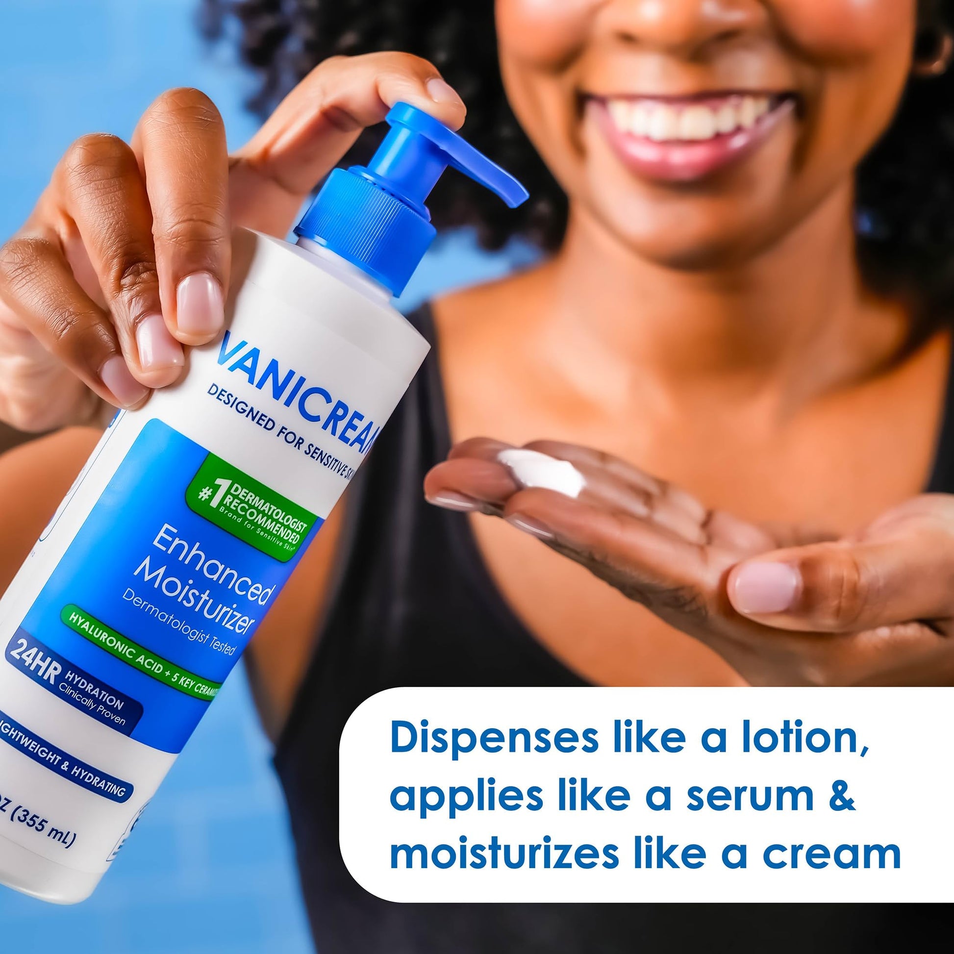 Vanicream Enhanced Moisturizer, 12 fl oz, Formulated without Common Irritants, Body Moisturizer, All-Day Hydration with Hyaluronic Acid Vanicream buy supplements canada