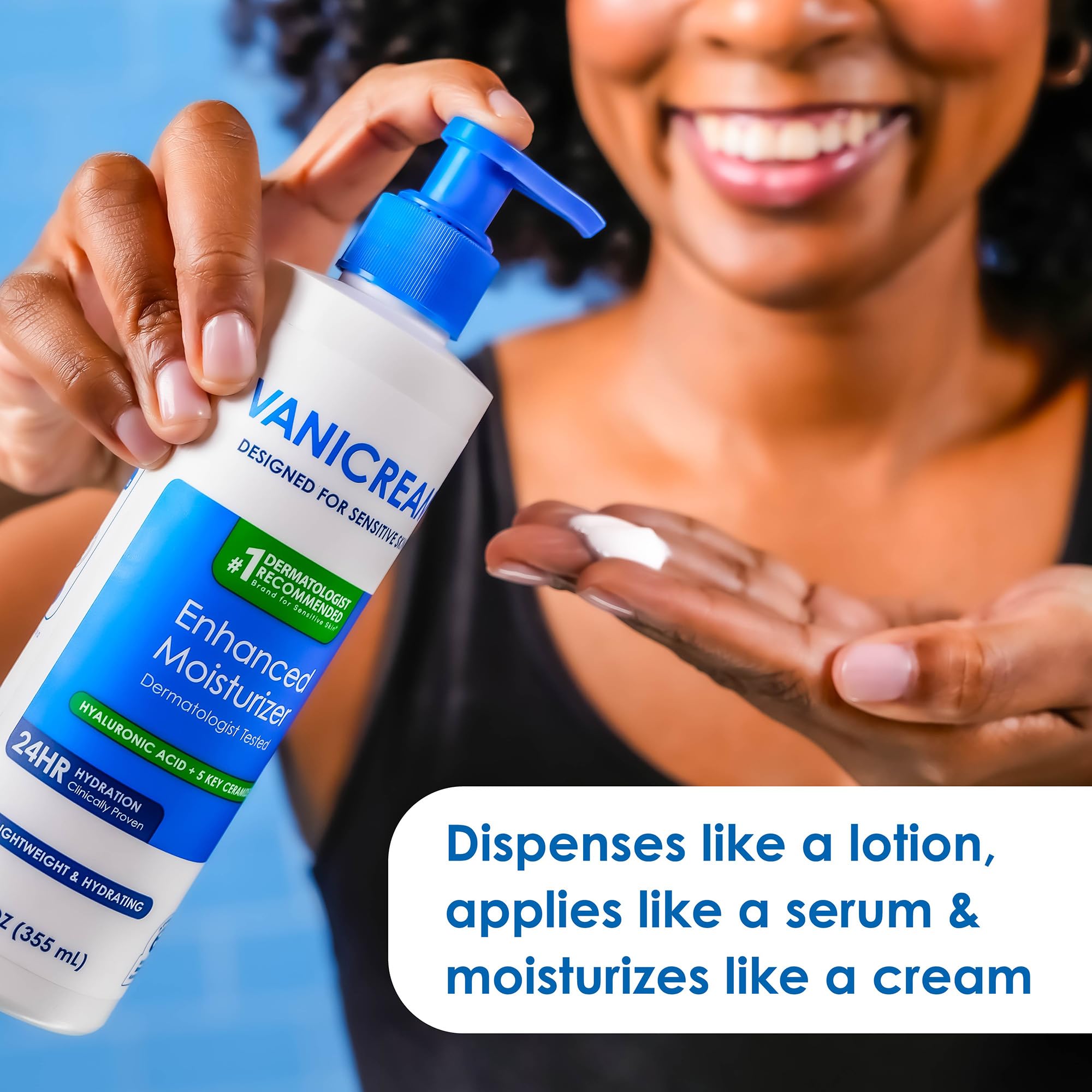 Vanicream Enhanced Moisturizer, 12 fl oz, Formulated without Common Irritants, Body Moisturizer, All-Day Hydration with Hyaluronic Acid Vanicream buy supplements canada