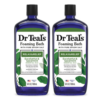 Dr Teal's Foaming Bath with Pure Epsom Salt, Relax & Relief with Eucalyptus & Spearmint Dr Teal's buy supplements canada
