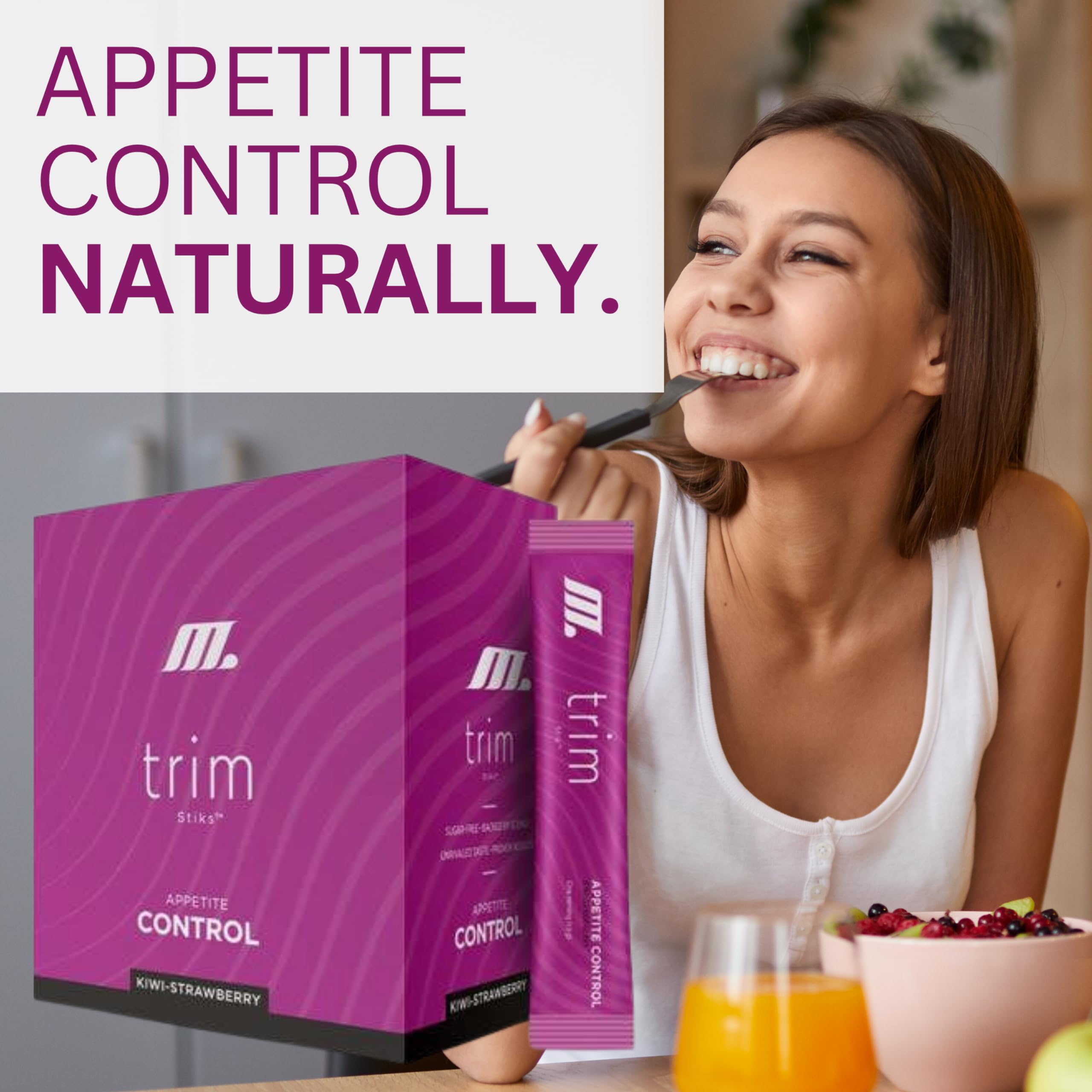 TRIM Stik, Appetite Control, Delicious Kiwi Strawberry beverage, low-calorie, 30 ct Youngevity buy supplements canada