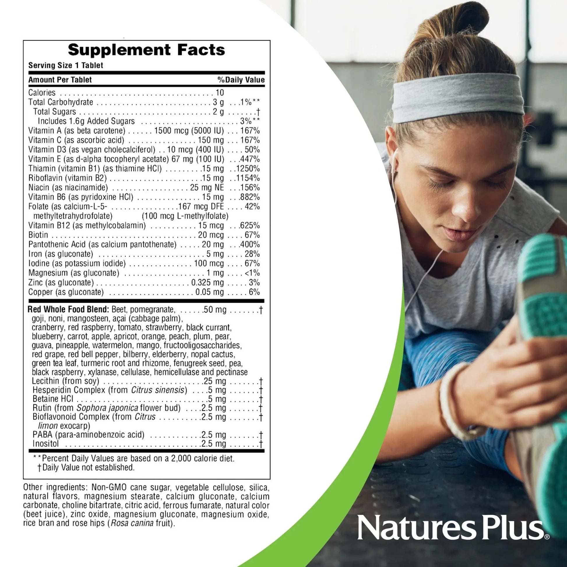 NaturesPlus Adult's Chewable - 60 Tablets, Exotic Red Berry Flavor - Multivitamin & Mineral - Vegetarian, Gluten Free - 60 Servings NaturesPlus buy supplements canada