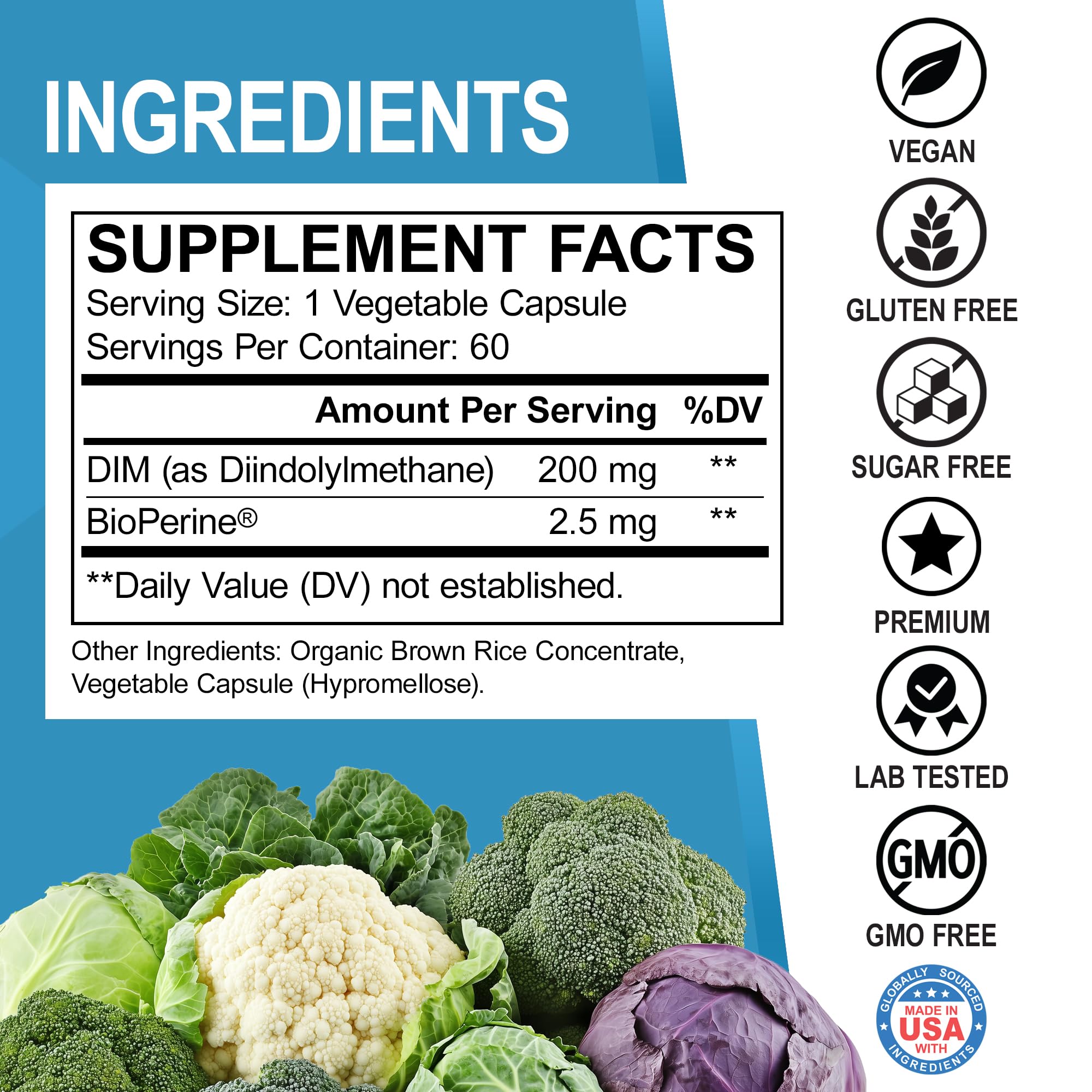 DIM Supplement for Women & Men 200mg - Androgen Estrogen Blocker for Men & Women, Hormonal Acne Pills, Hormone Balance, Menopause Support, Diindolylmethane DIM Supplement Plus BioPerine - 60 Capsules DR. BO buy supplements canada