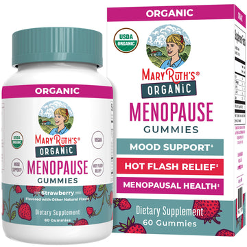 Organic Menopause Gummies by MaryRuth's | Menopause Supplements for Women | Mood Support | Hot Flash Relief | Maca Root | Black Cohosh | USDA Organic | Non-GMO | Vegan | 30 Servings MARYRUTH'S buy supplements canada