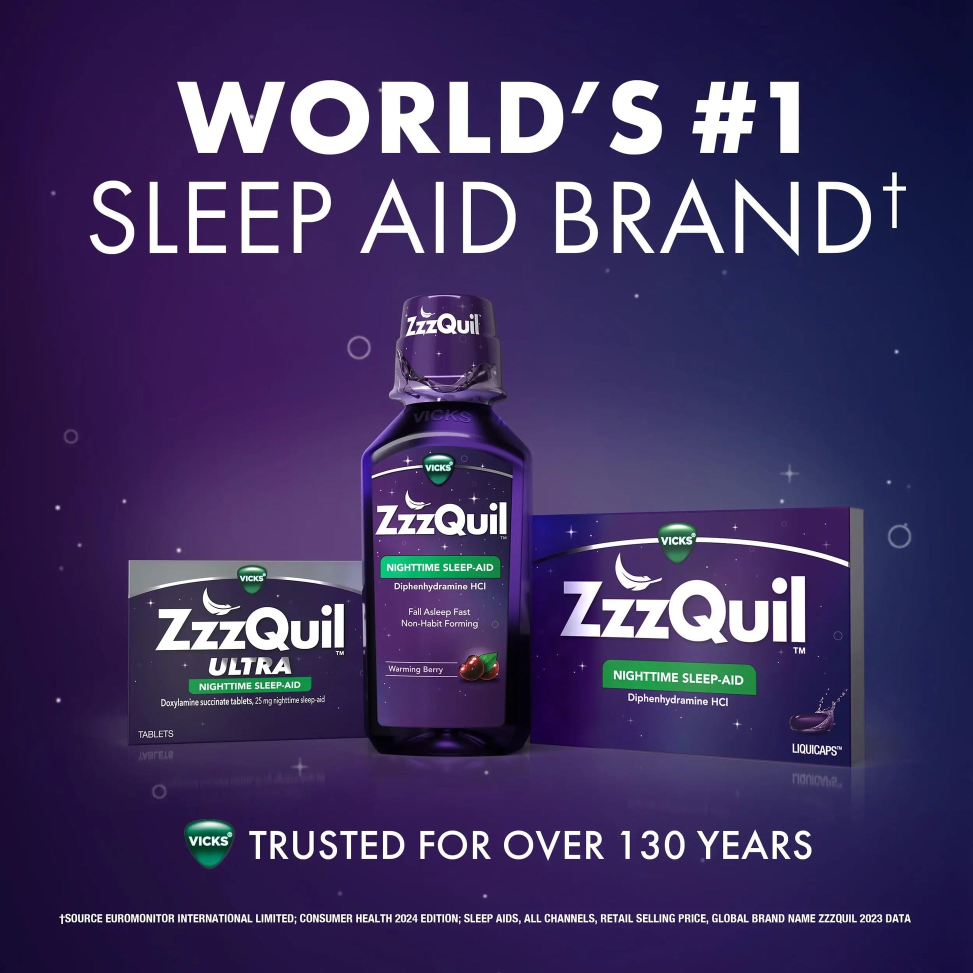 ZzzQuil Liquid, Max Strength Pain Reliever, Nighttime Sleep Aid Liquid, Acetaminophen 1000mg, Diphenhydramine 50mg HCI, Non-Habit Forming, Midnight Berry Flavored, 2 Pack, 24 FL OZ ZzzQuil buy supplements canada