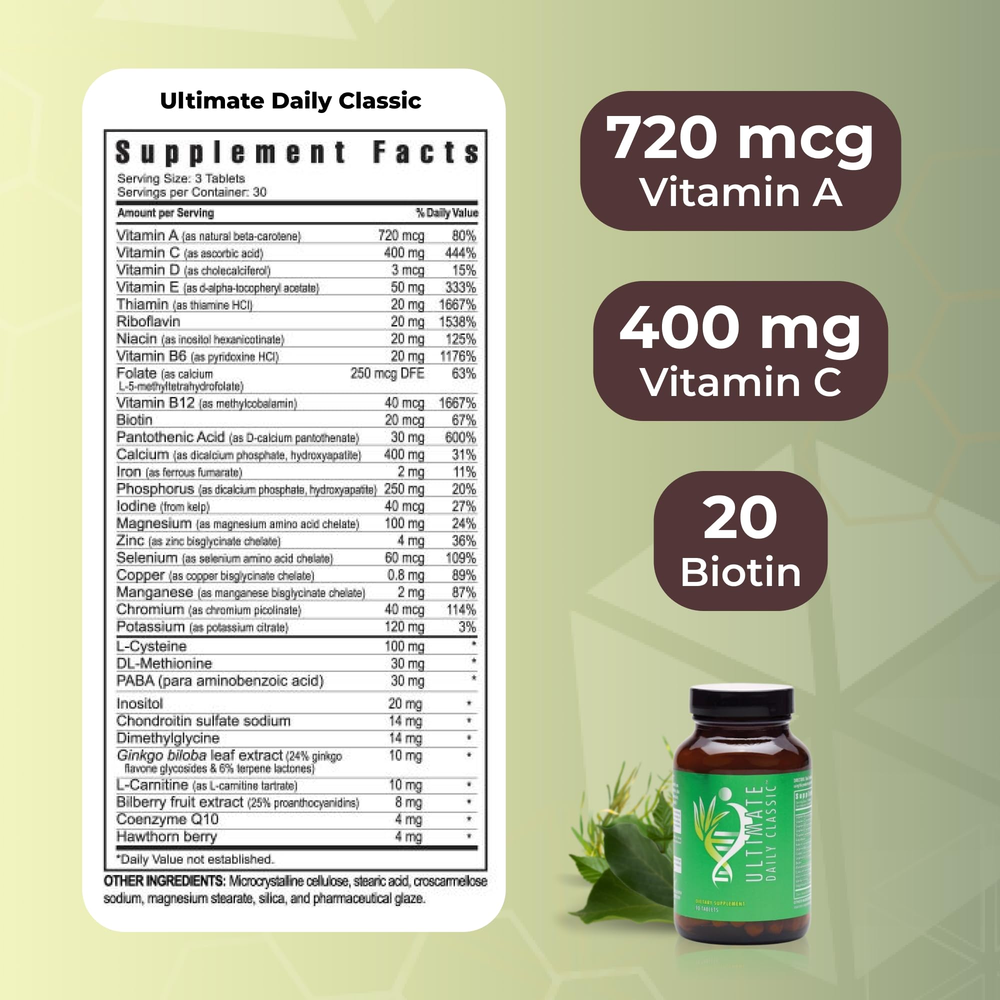 Youngevity Ultimate Daily Classic – Multivitamin with Essential Vitamins, Minerals, Amino Acids, and Antioxidant-Rich Botanicals – Supports Cardiovascular, Brain, Bone, and Bone Health – 90 Tablets Youngevity buy supplements canada