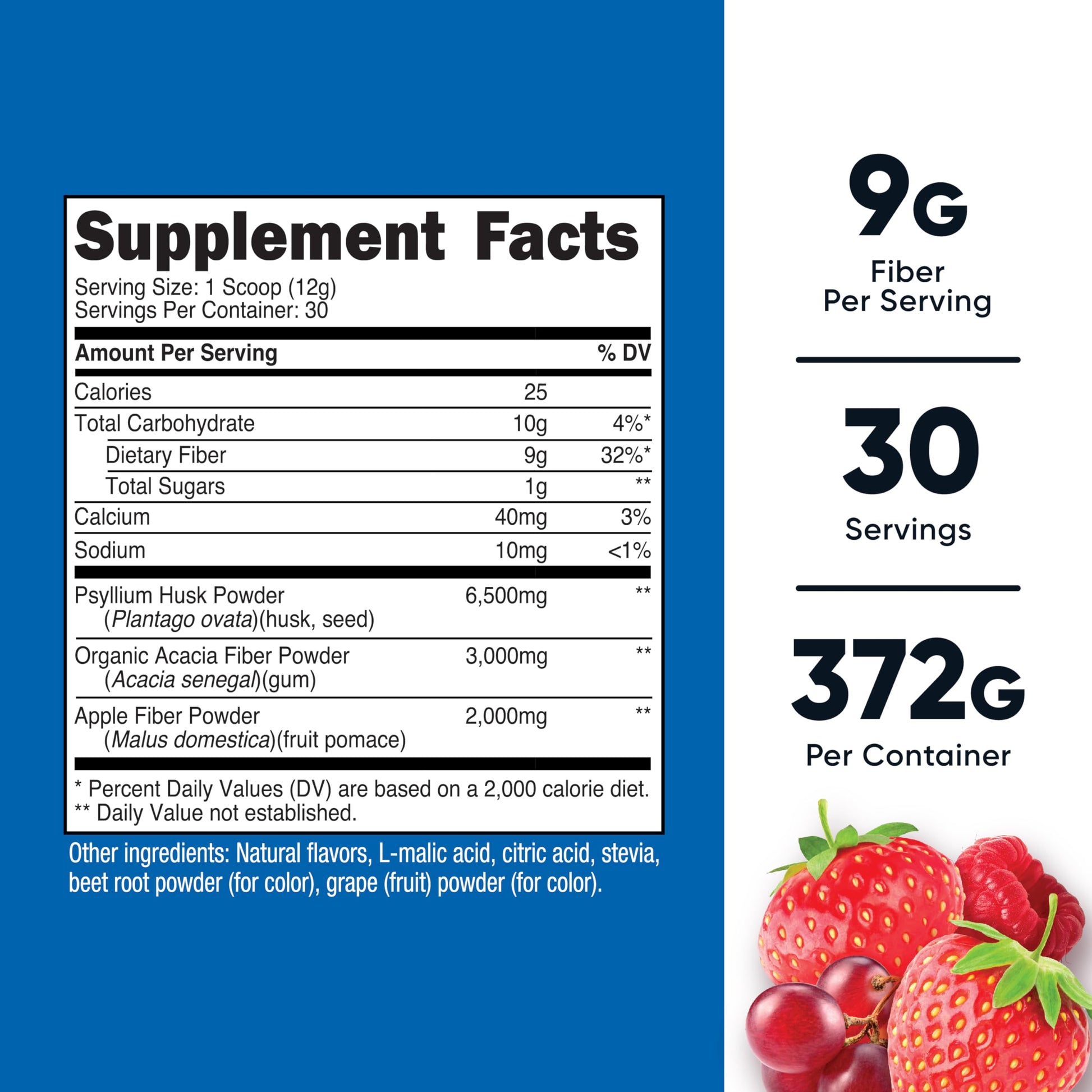 Nutricost Soluble Fiber (Berry Flavored) 30 Servings - Vegan, Non-GMO, Gluten Free Nutricost buy supplements canada
