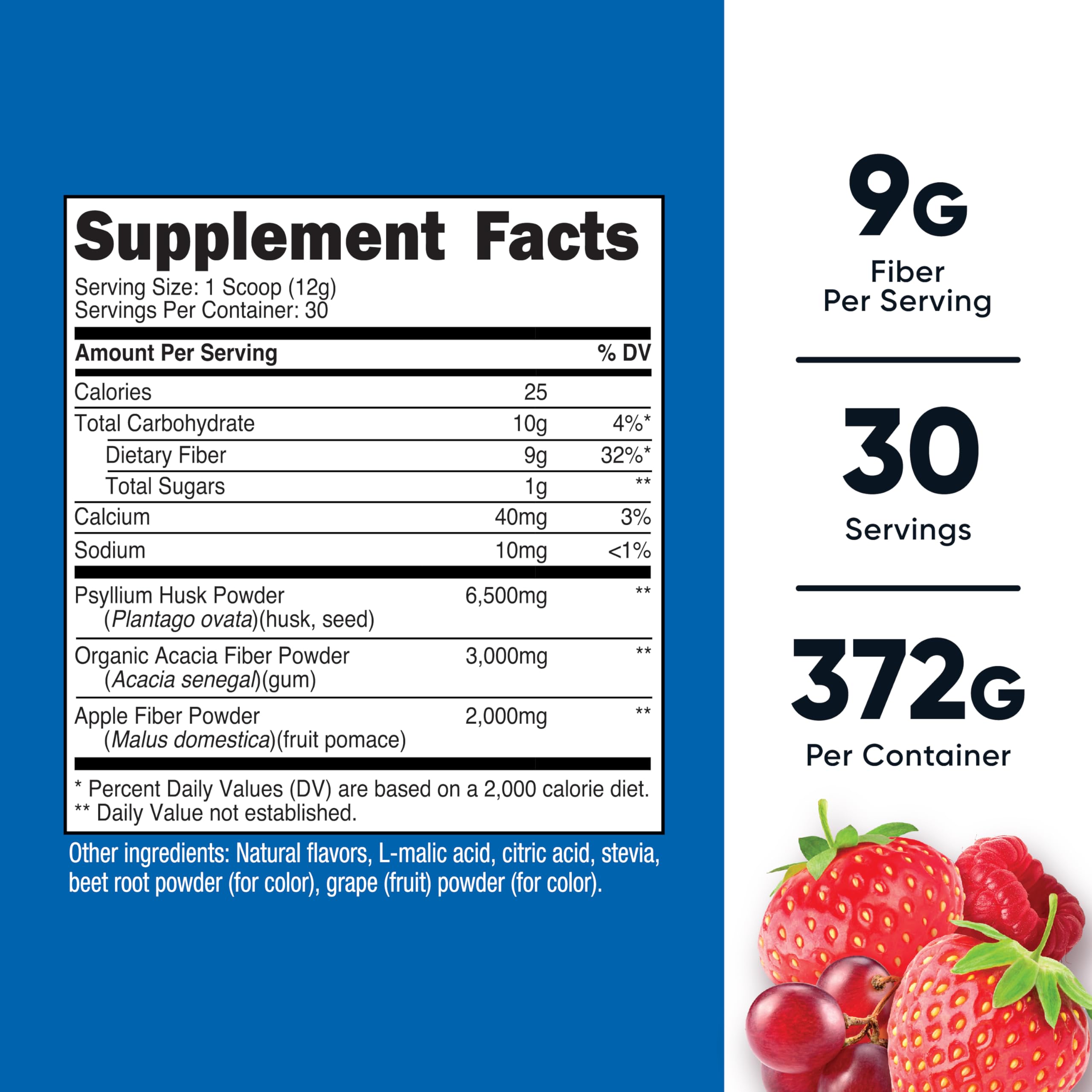 Nutricost Soluble Fiber (Berry Flavored) 30 Servings - Vegan, Non-GMO, Gluten Free Nutricost buy supplements canada