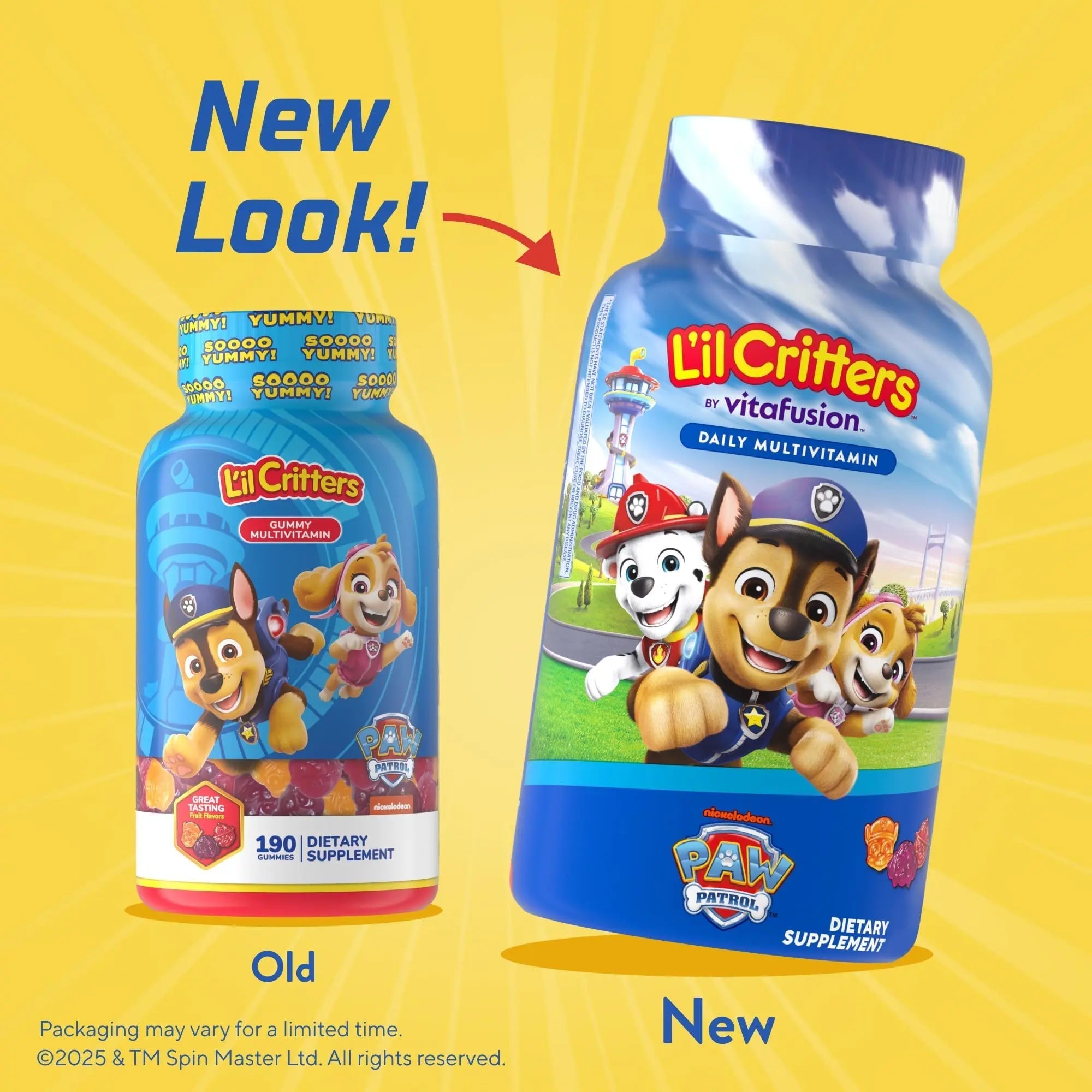 L’il Critters Paw Patrol Gummy Vites Daily Gummy Multivitamin for Kids, Vitamin C, D3 for Immune Support Cherry Lil Critters buy supplements canada