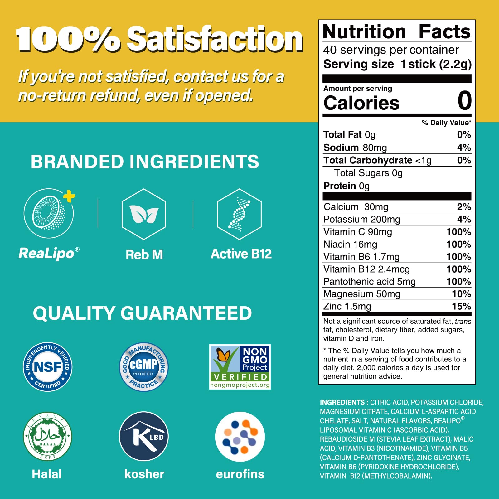 ZestLytes 40 Sticks Low Sodium Sugar Free & 0 Calorie Electrolyte Hydration Packets, Lightly Sweet Electrolyte Powder Drink Mix, Liquid Daily IV Flavors | Lemon Orange Peach Grapefruit ZestLytes buy supplements canada