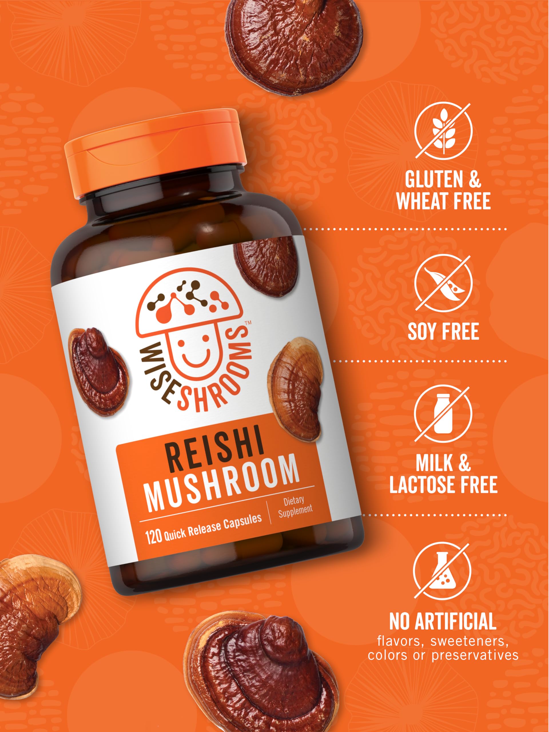 Carlyle Reishi Mushroom Capsules 5000 mg |120 Count | Non-GMO and Gluten Free Extract Carlyle buy supplements canada