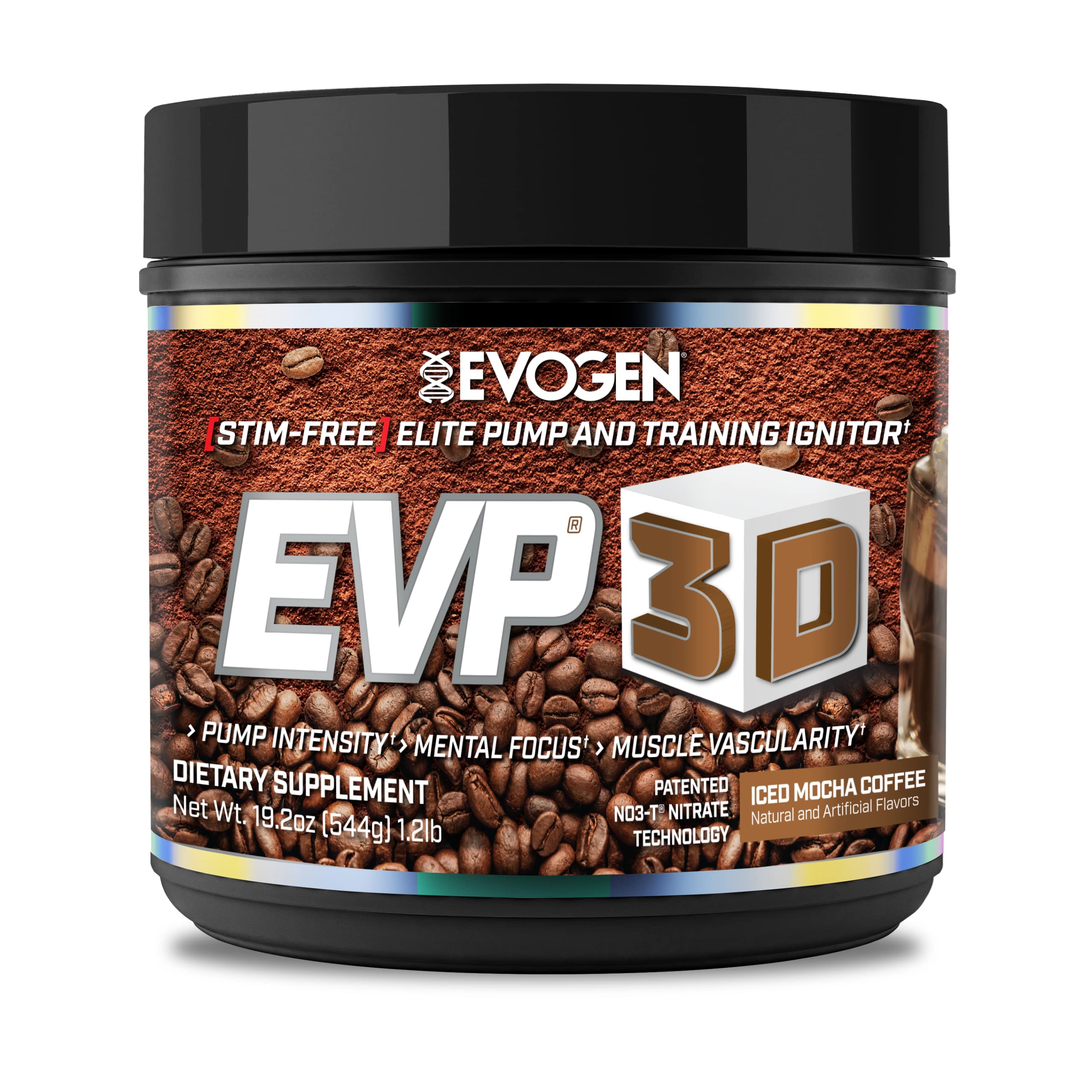 Evogen EVP 3D Iced Moche Coffee | Xtreme Stimulant Free Pre-Workout Powder Arginine Evogen buy supplements canada