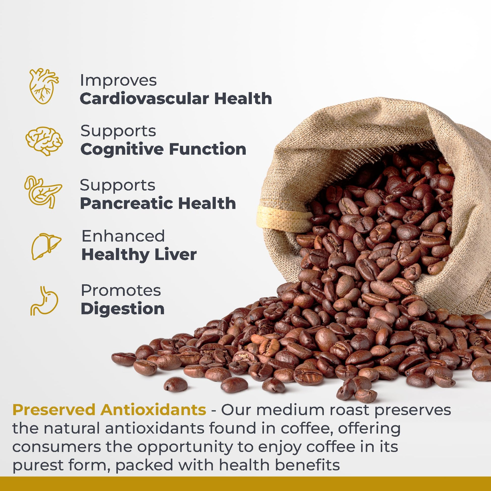 Premier Research Labs Organic Whole Roasted Coffee Beans - Medium Roast, From Guji Region of Ethiopia, Crafted for Optimal Health Benefits, Sweet & Fruity, Well-Balanced, Gluten Free - 1 Pound Premier Research Labs buy supplements canada
