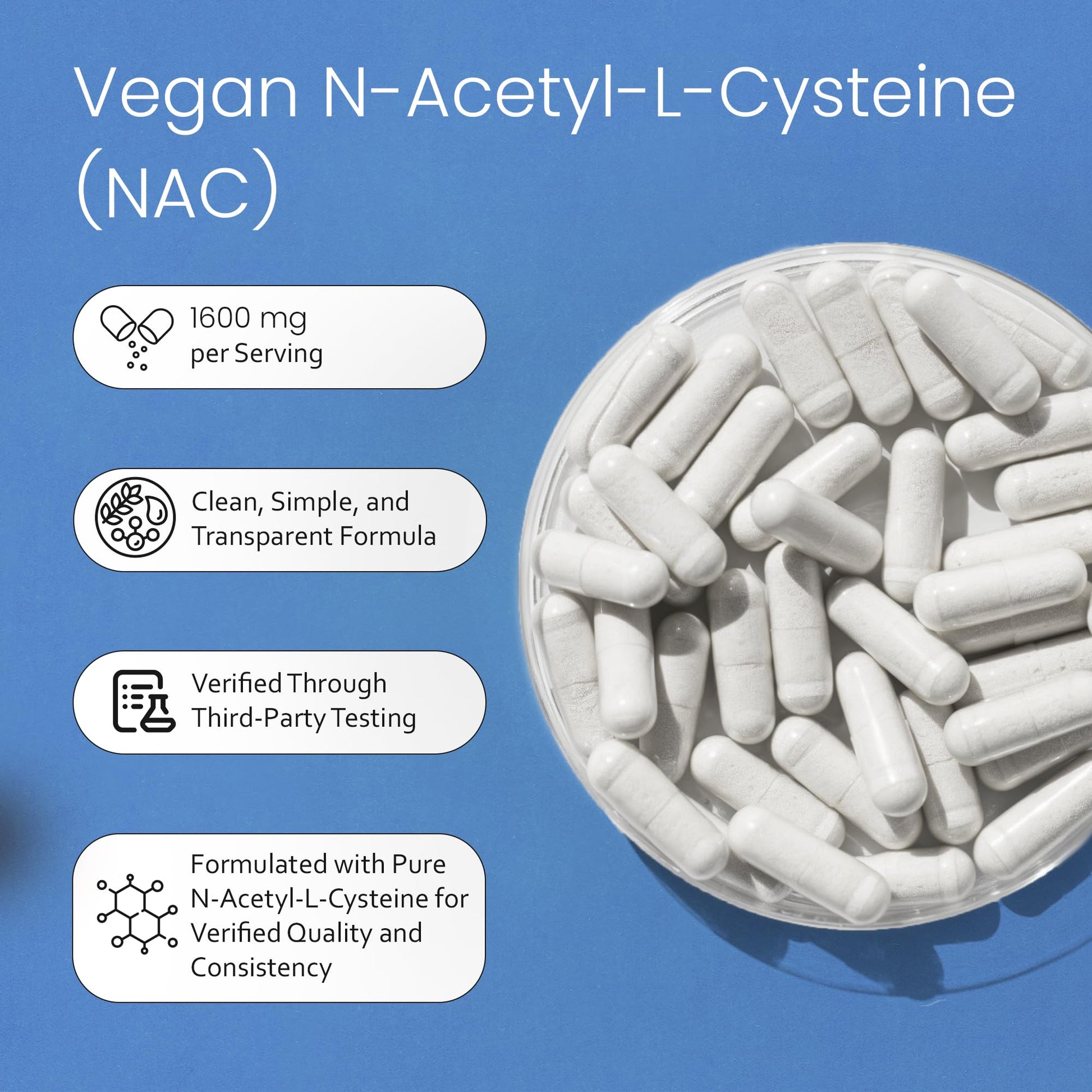 NaturaLife Labs N-Acetyl-L-Cysteine (NAC) 1600 mg – 100 Capsules - Vegan, Non-GMO & Gluten-Free NaturaLife Labs buy supplements canada