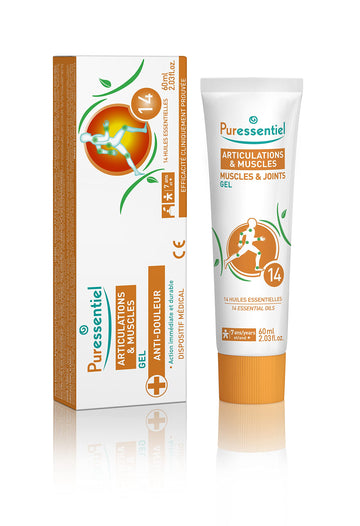 Puressentiel Muscles and Joints Gel - Soothing Gel for Muscle Relief and Knee Relief - Cooling Gel for Foot Relief - Back Gel - 2.02 oz Puressentiel buy supplements canada