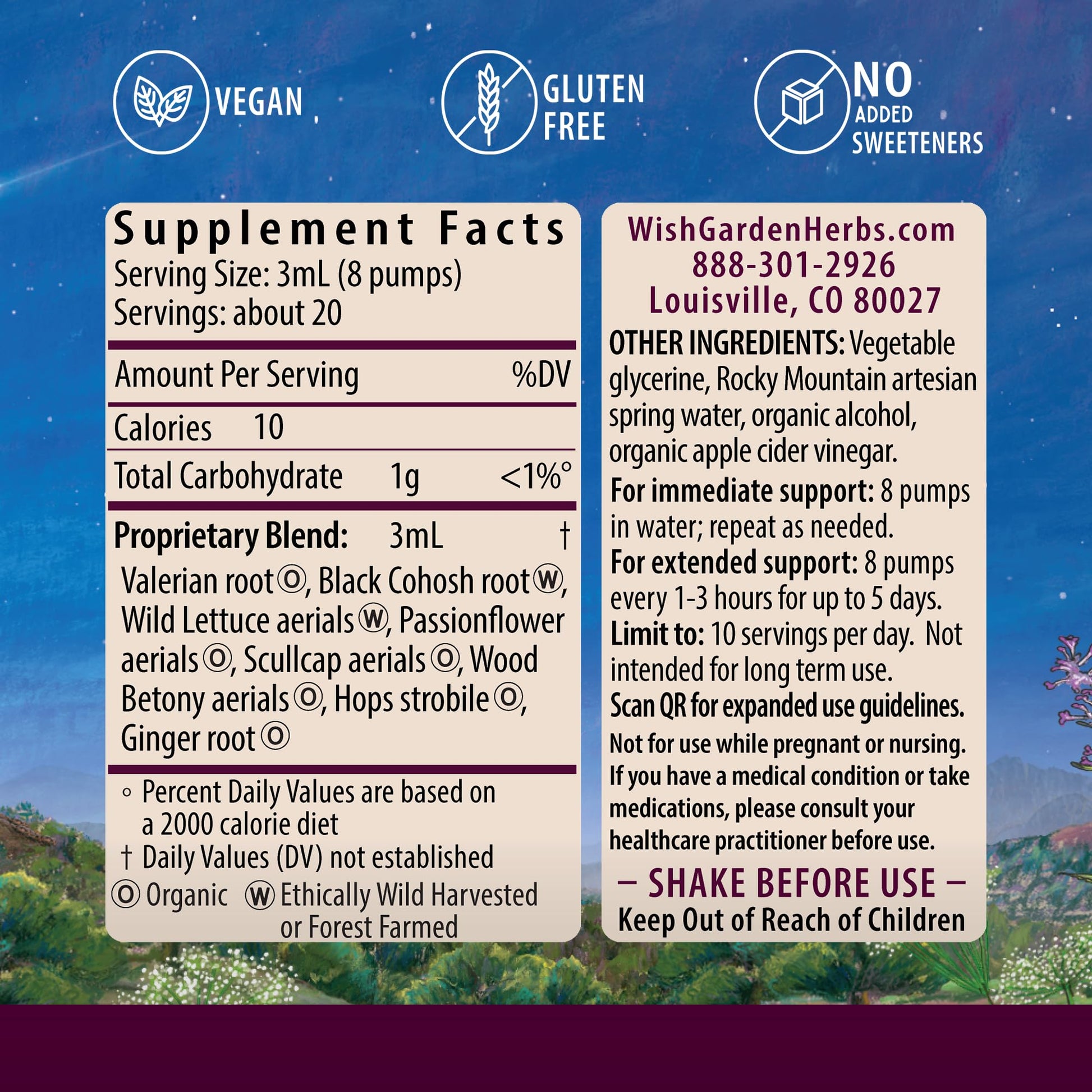 WishGarden Herbs Serious Relaxer, Liquid Herbal Muscle Relaxant with Wild Lettuce & Valerian Root, Eases Neck & Shoulder Tension, Tense Muscles, Muscle Spasms & Restless Legs, Non-GMO, Vegan, 4oz WishGarden buy supplements canada