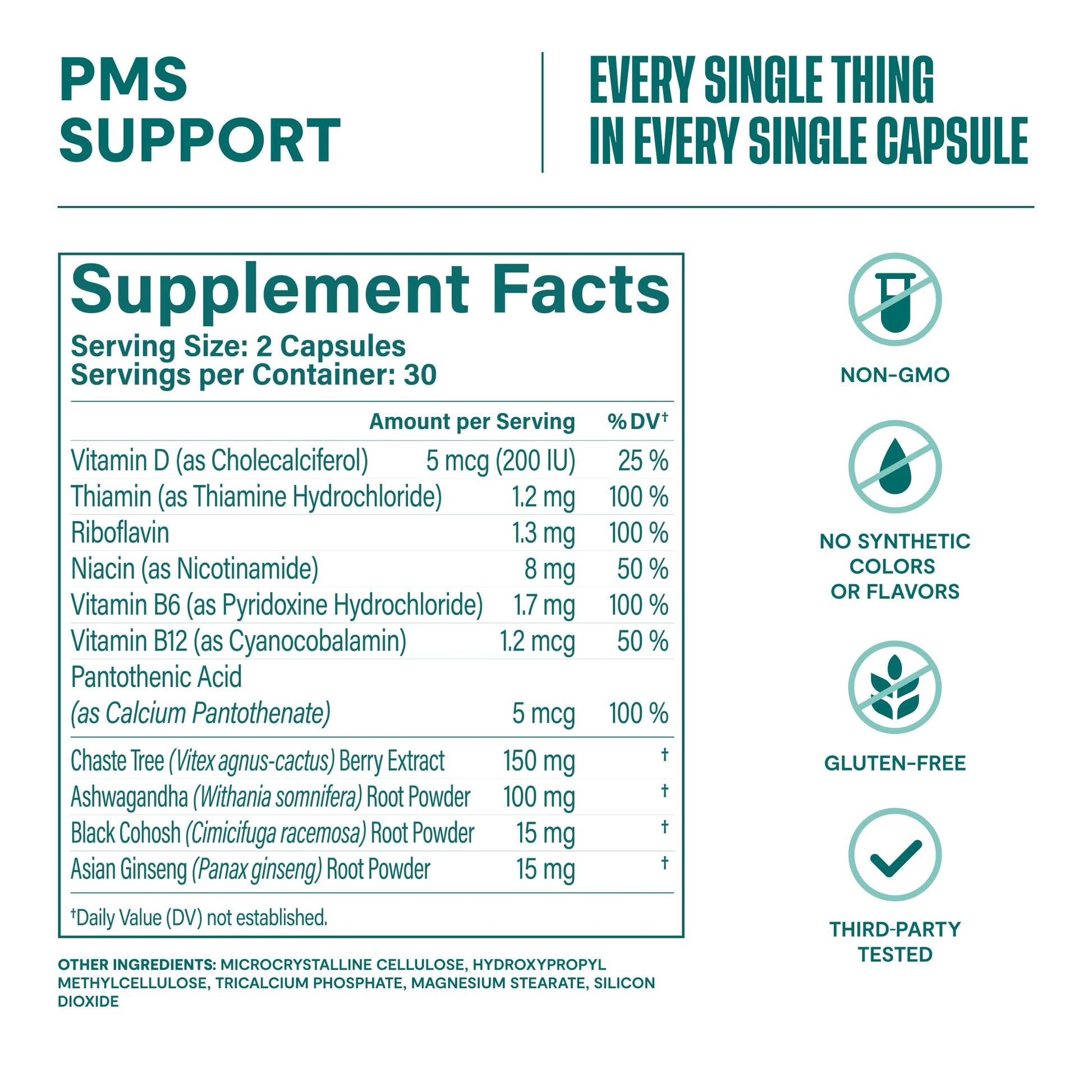 Habit PMS Support Supplement for Women (60 Capsules) - Supports Premenstrual Symptoms & Stress, Hormone Balance, Mood, B Vitamins, Vitamin D, Chasteberry, Ashwagandha, Gluten-Free, Non-GMO (1 Pack) H' Habit buy supplements canada