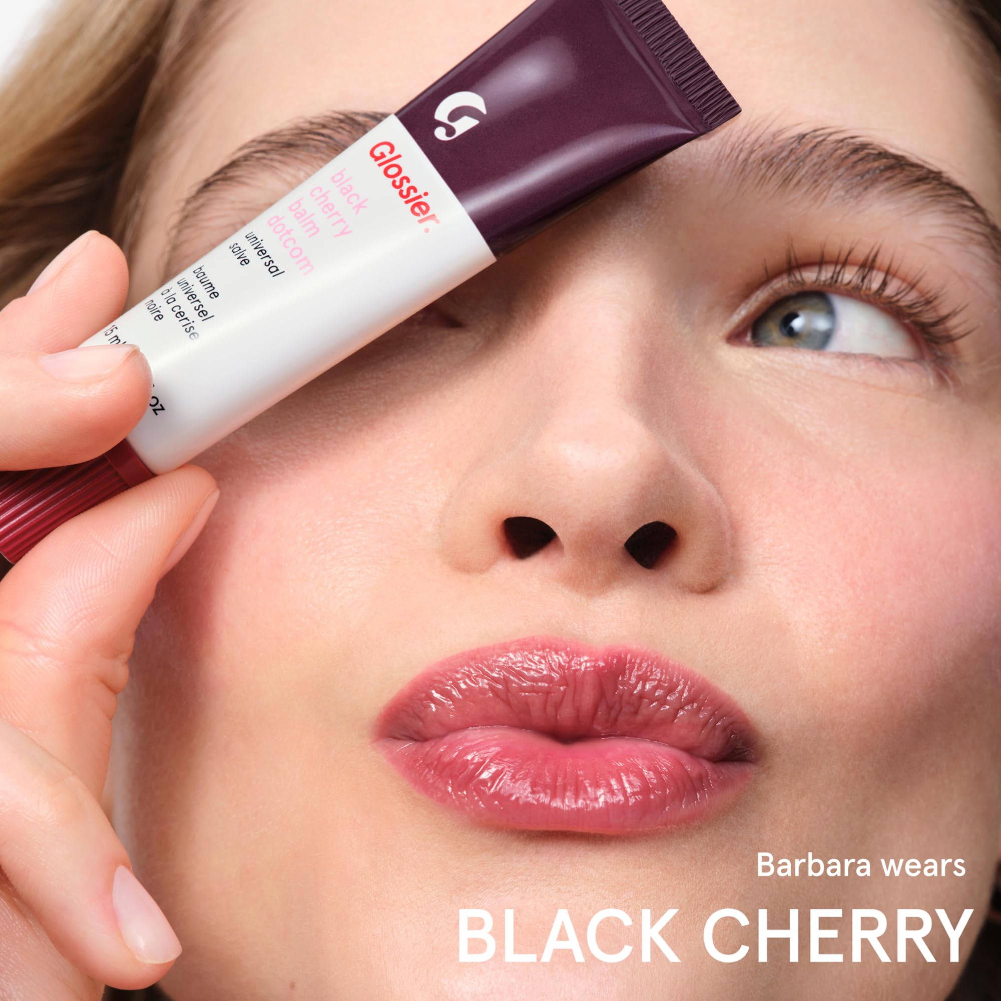 Glossier Balm Dotcom Hydrating Tinted Lip Balm - Universal Salve, Up to 12Hr Moisture for Dry Lips, Cuticles & Skin - Lanolin, Beeswax & Castor Oil - Black Cherry, Burgundy Tint, 15ml Glossier buy supplements canada