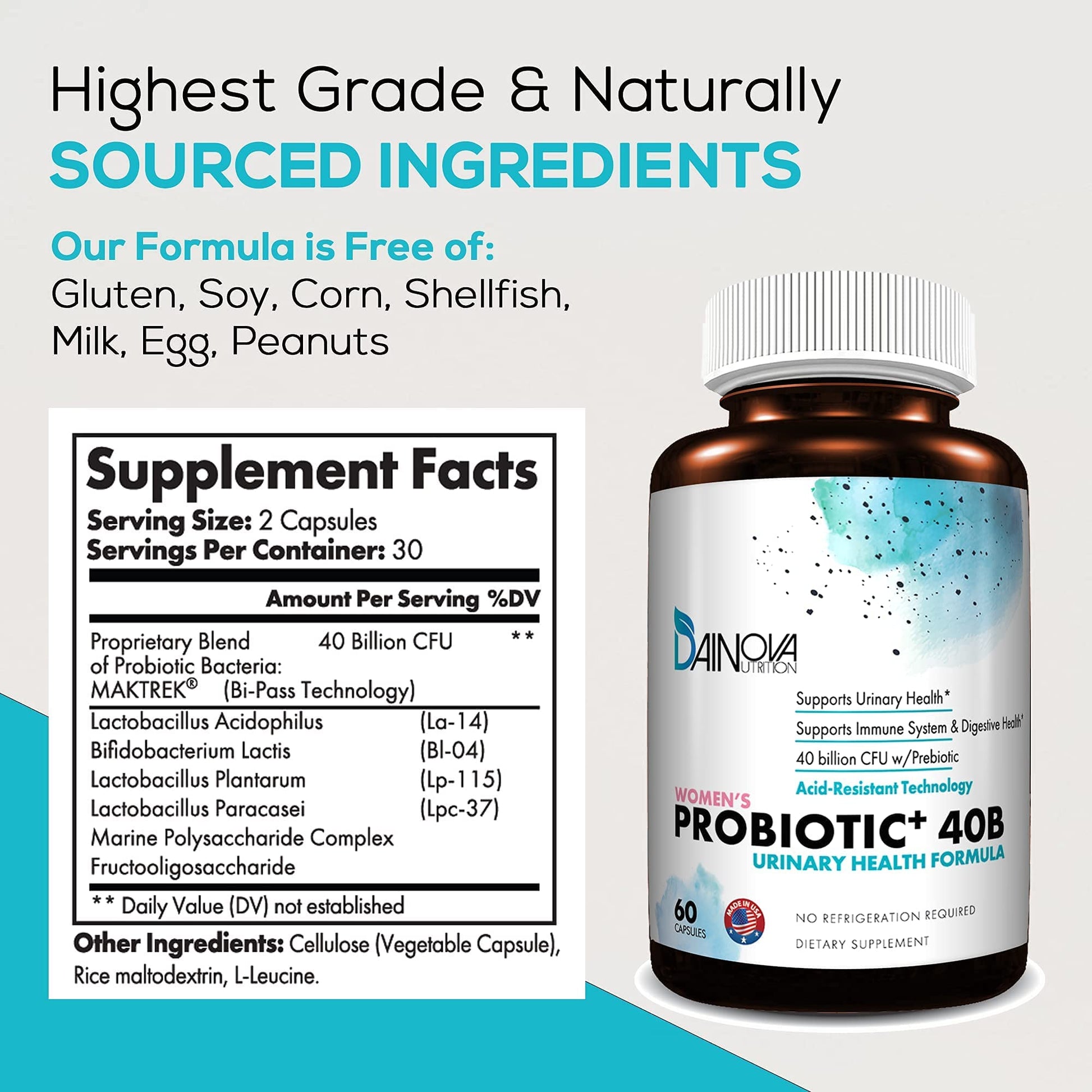 Dainova Nutrition D Mannose Capsules and Probiotics for Women Bundle I Urinary Tract Dainova Nutrition buy supplements canada