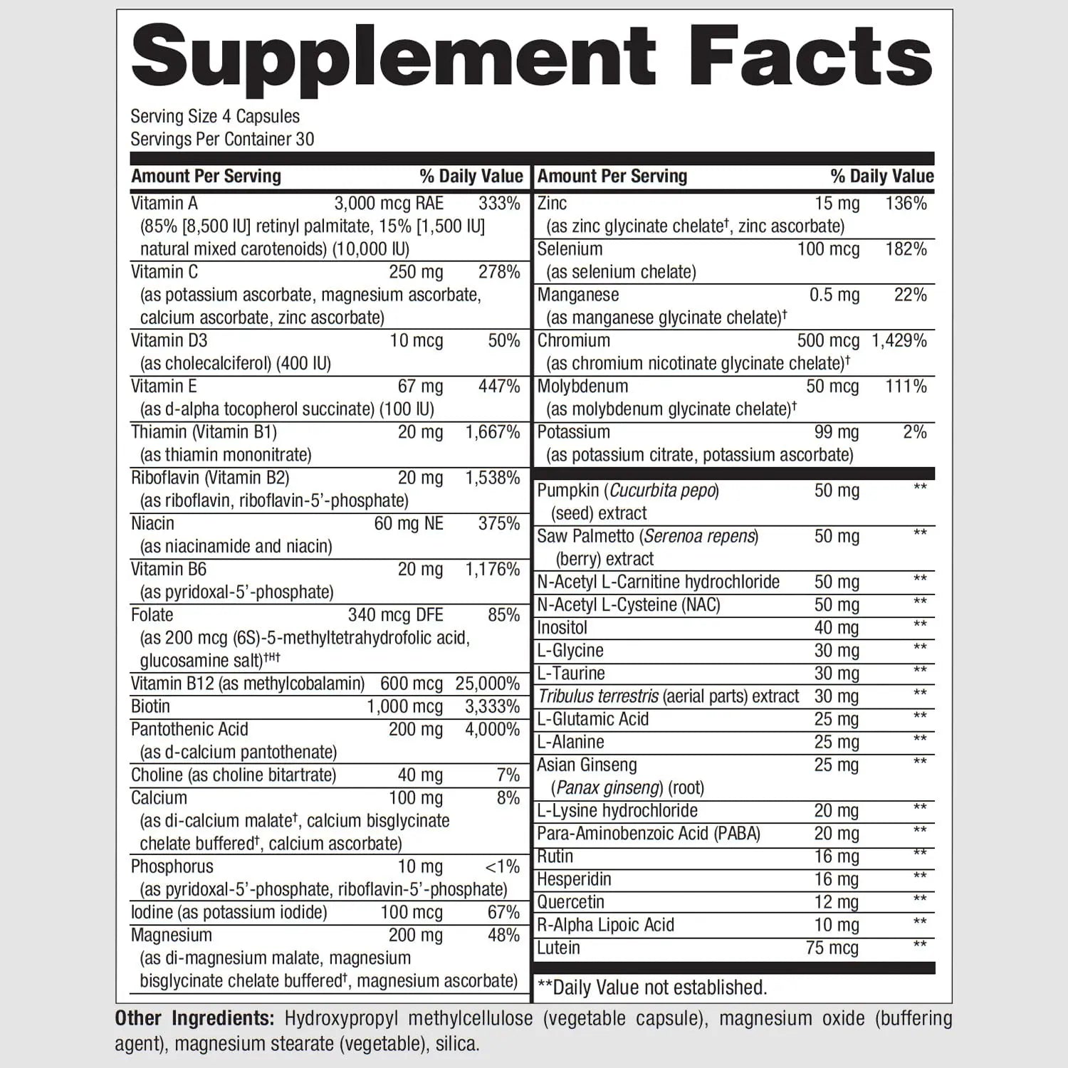 PureFormulas PureMulti for Men - Daily Comprehensive Multivitamin for Men's Health, Vitality, Energy, Focus, & Performance. Mens Vitamins A, C, D, E, & B12 PureFormulas buy supplements canada