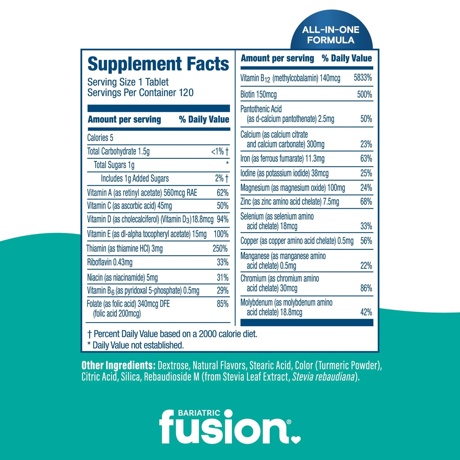 Bariatric Fusion Bariatric Multivitamin with Iron Complete Chewable | Tropical Flavor | Post Bariatric Vitamins Bariatric Fusion buy supplements canada